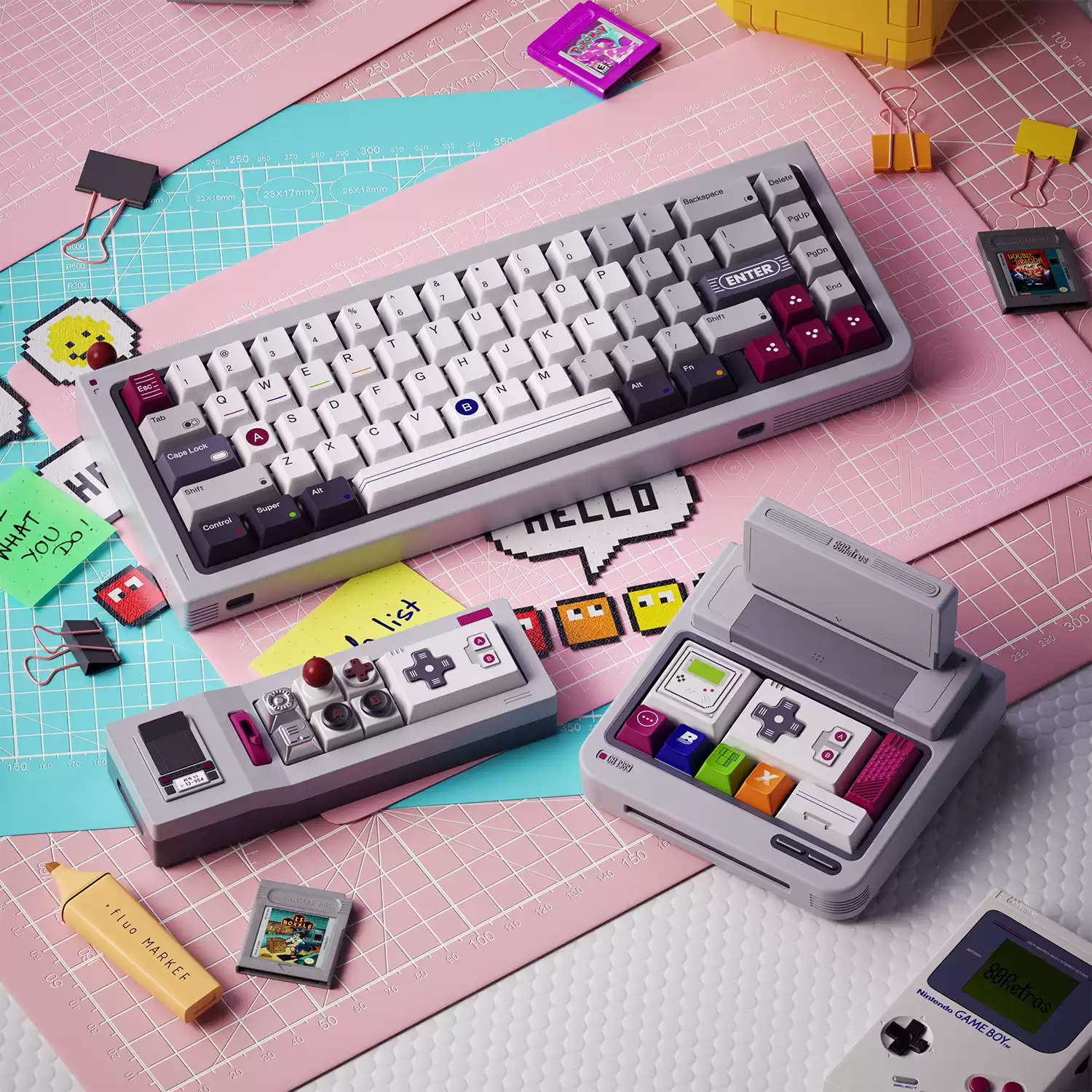 80 Retros - Autopad Retro AE86 Desk Car Hub Keyboard - Image 11