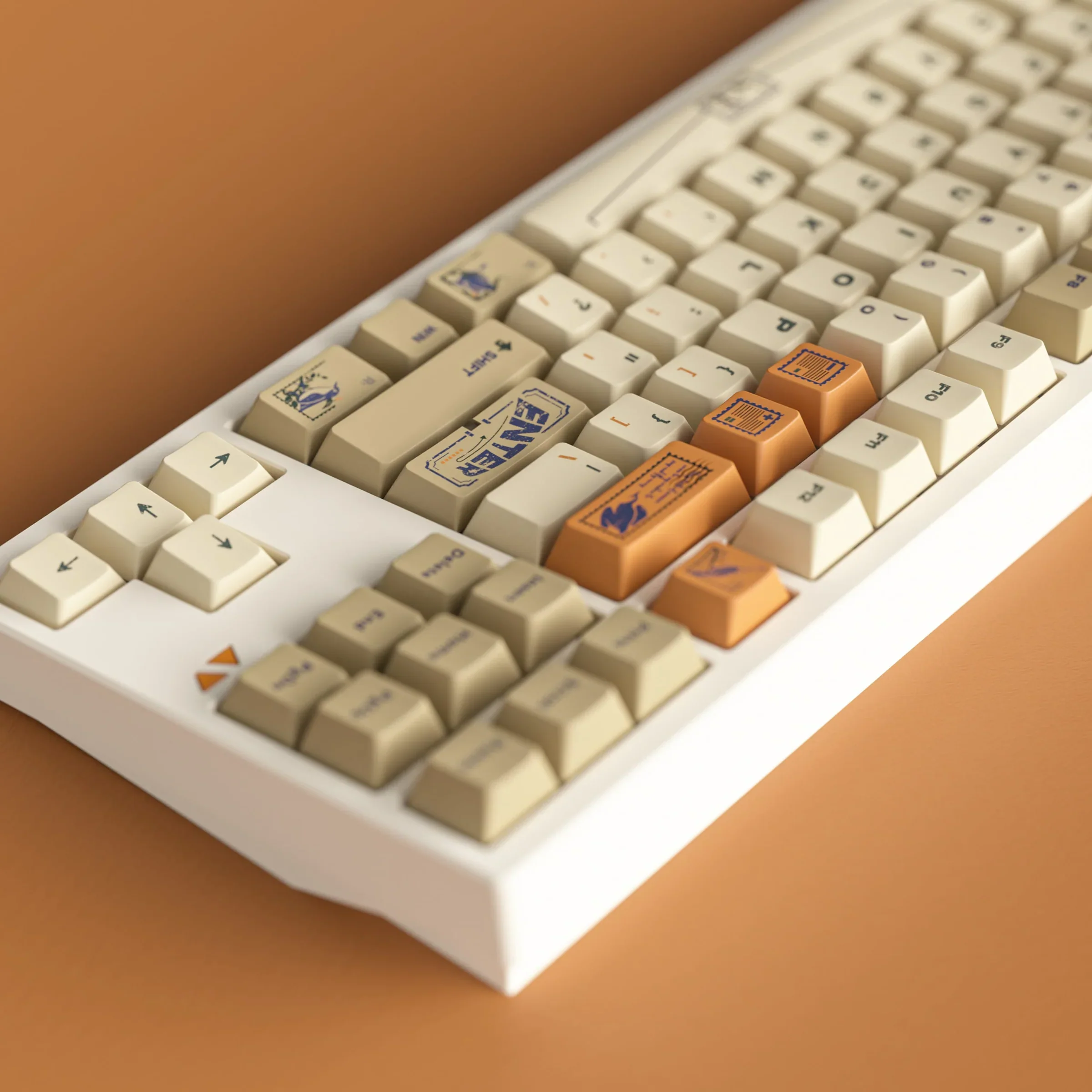 ALOHAKB - Stamp R2 Cherry Profile PBT Dye‑Sub Keycaps Set - Image 10