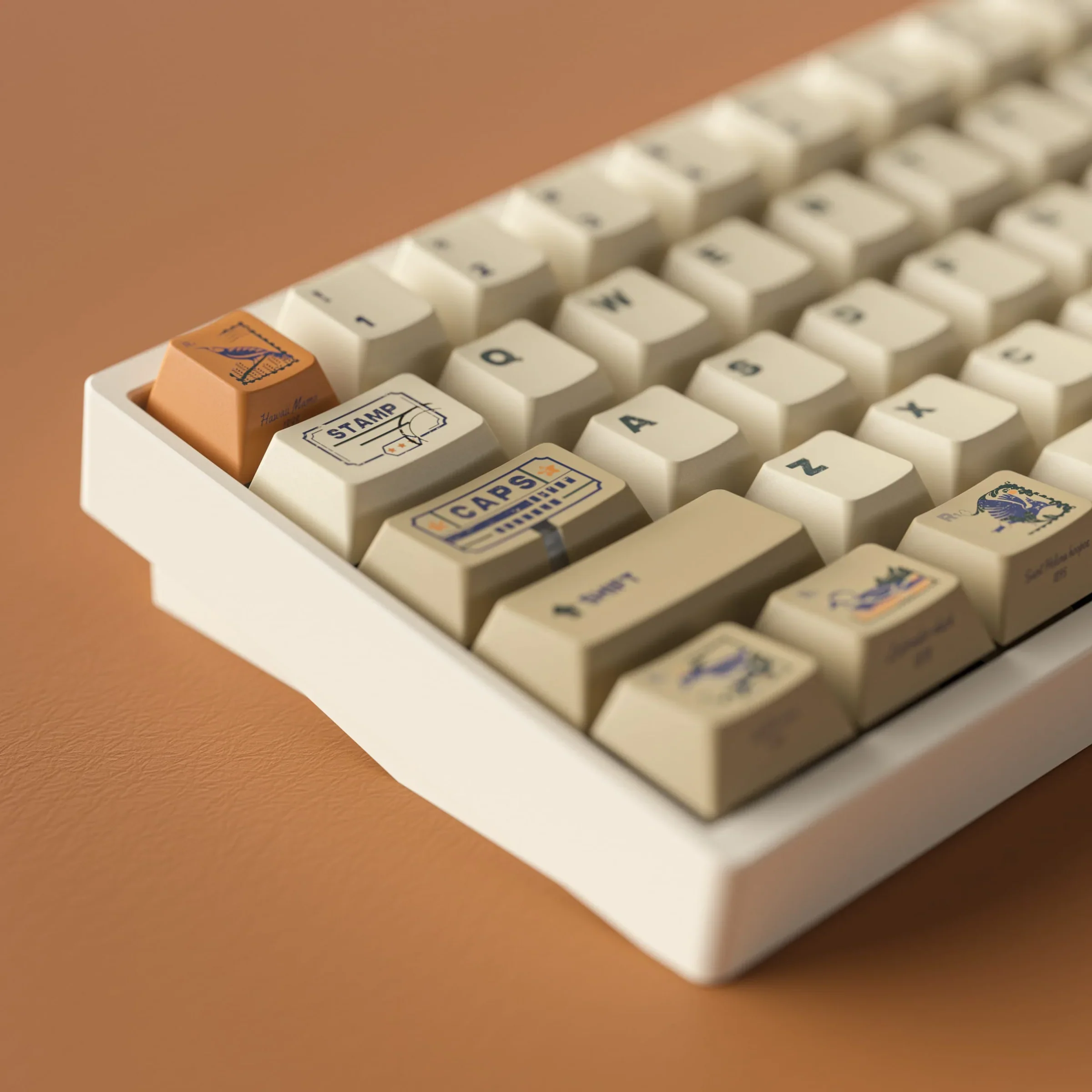 ALOHAKB - Stamp R2 Cherry Profile PBT Dye‑Sub Keycaps Set - Image 4
