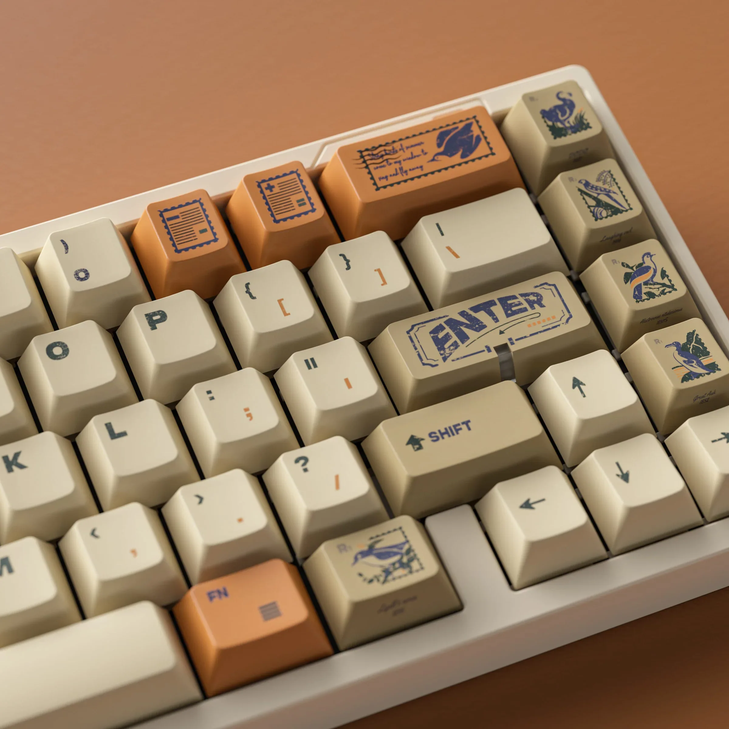 ALOHAKB - Stamp R2 Cherry Profile PBT Dye‑Sub Keycaps Set - Image 5
