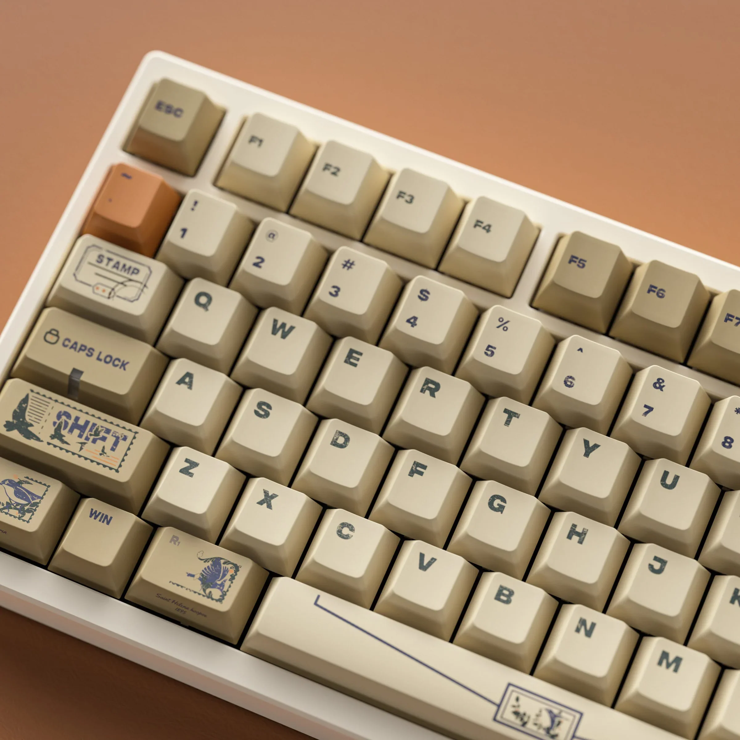ALOHAKB - Stamp R2 Cherry Profile PBT Dye‑Sub Keycaps Set - Image 6