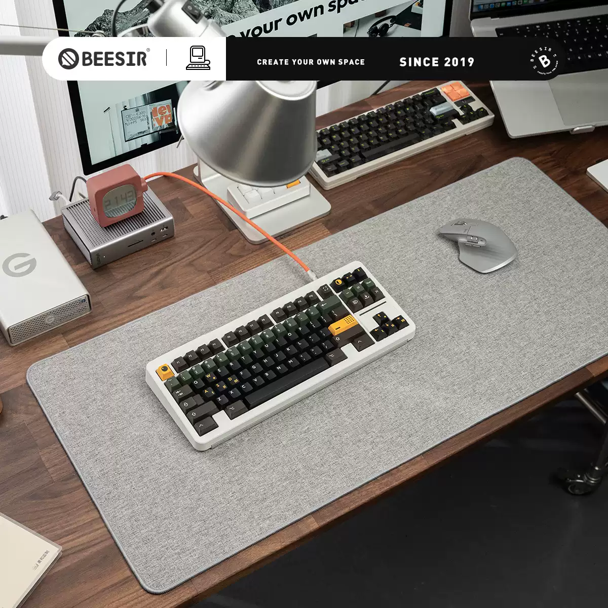 BEESIR - Oversized Cotton & Linen Desk Mat - Image 4