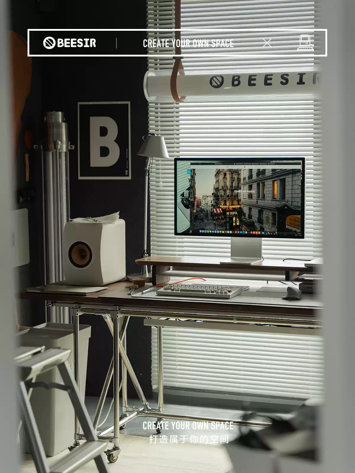 BEESIR - Solid Wood Monitor Stand (Black Walnut & Beech) - Image 12