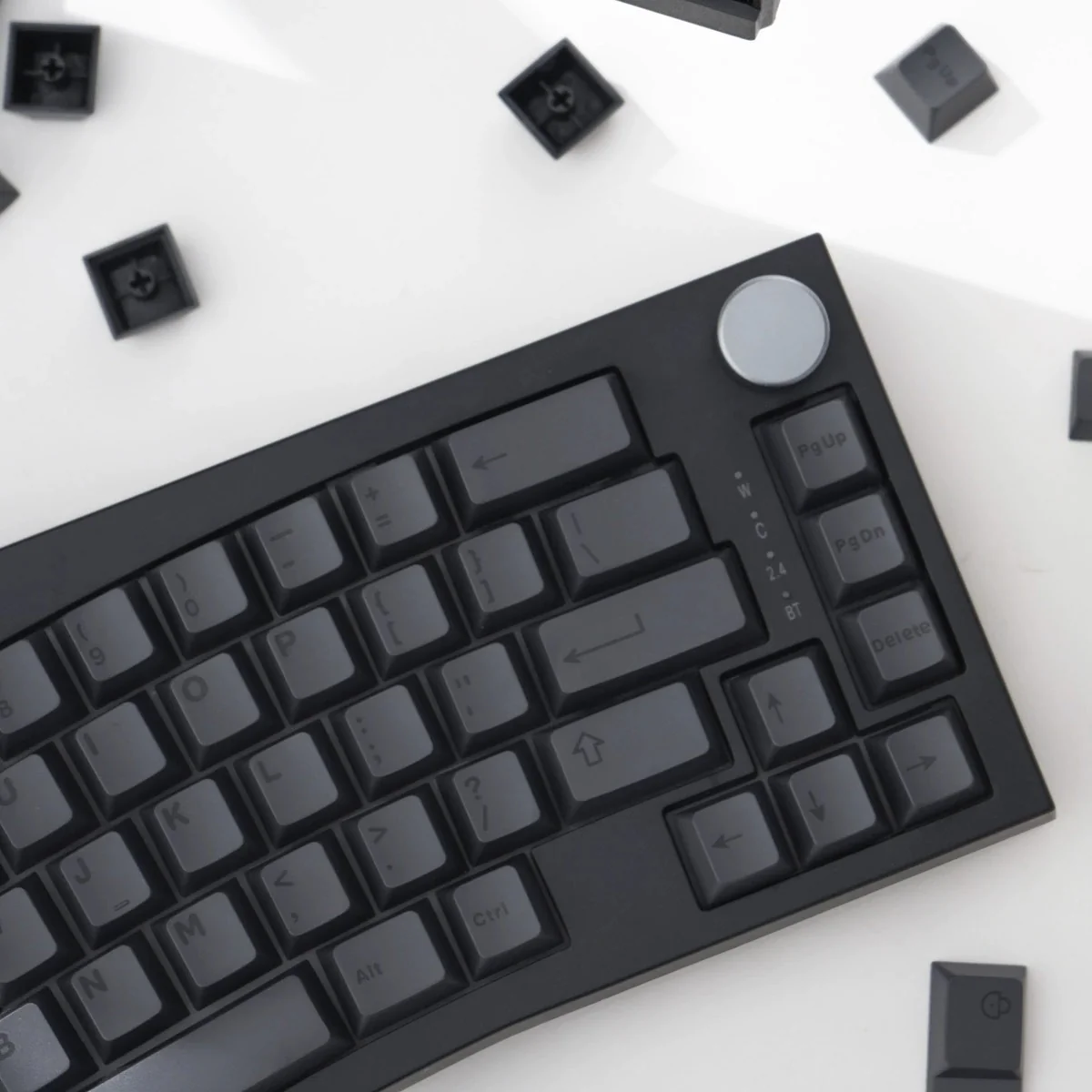 Black on Black Engraved – 152-Key ABS Cherry Profile ANSI Keycap Set - Image 5