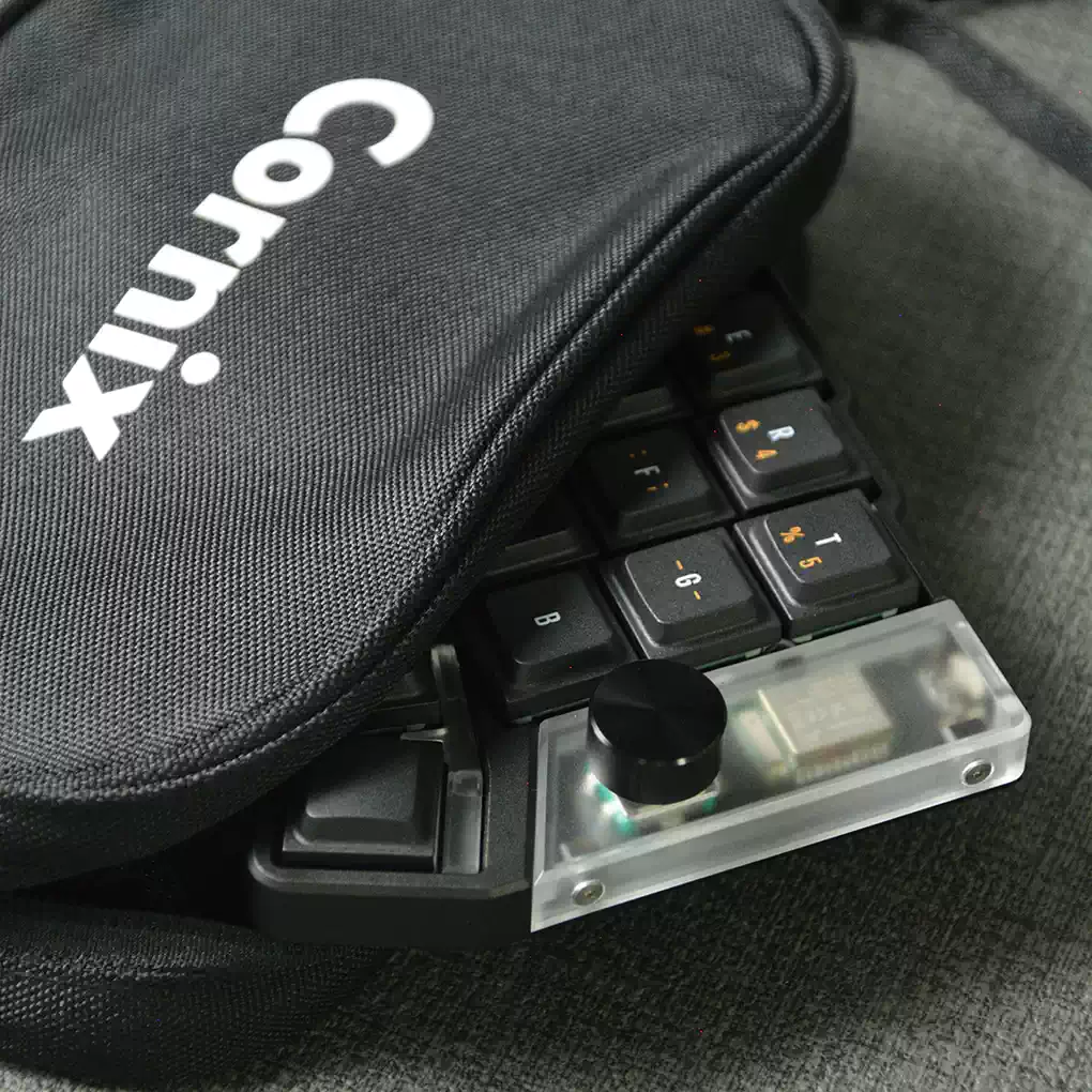 Cornix Split Keyboard Storage Bag — EVA Hard Shell / Soft Fabric Portable Case - Image 7