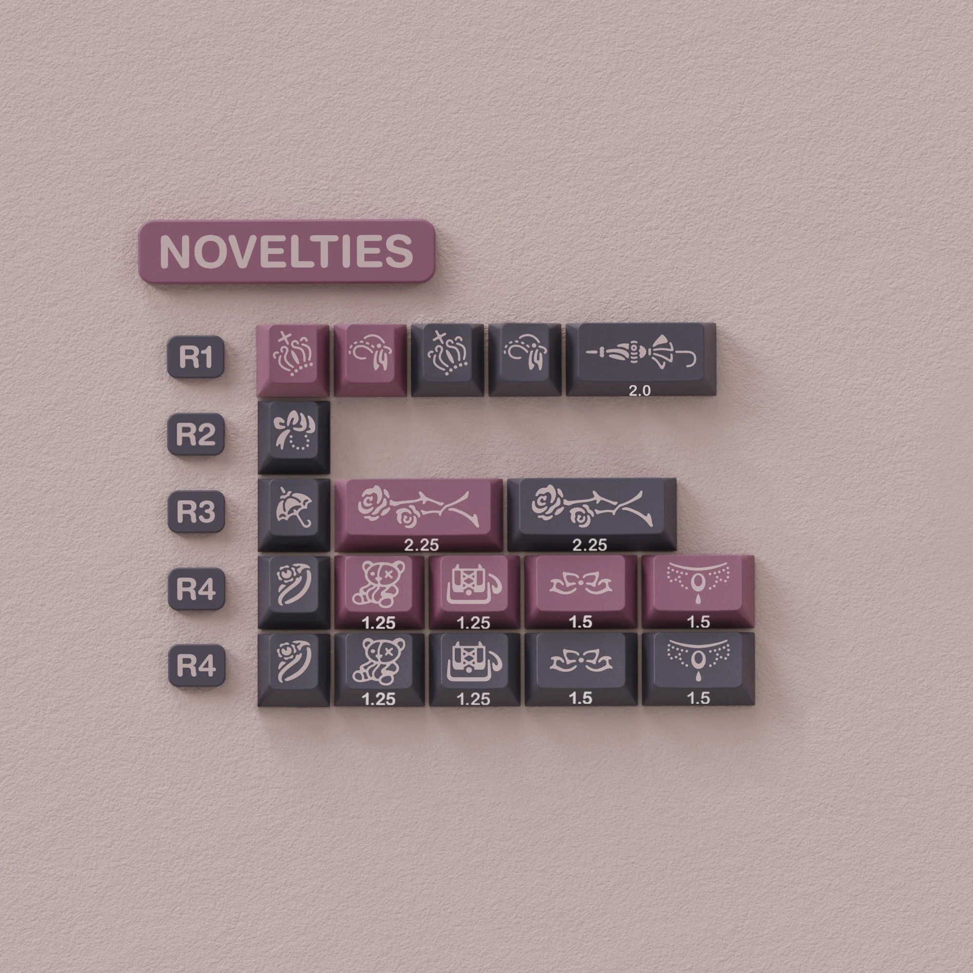 ePBT - Doll Doubleshot PBT Cherry Profile Keycaps Set - Image 3