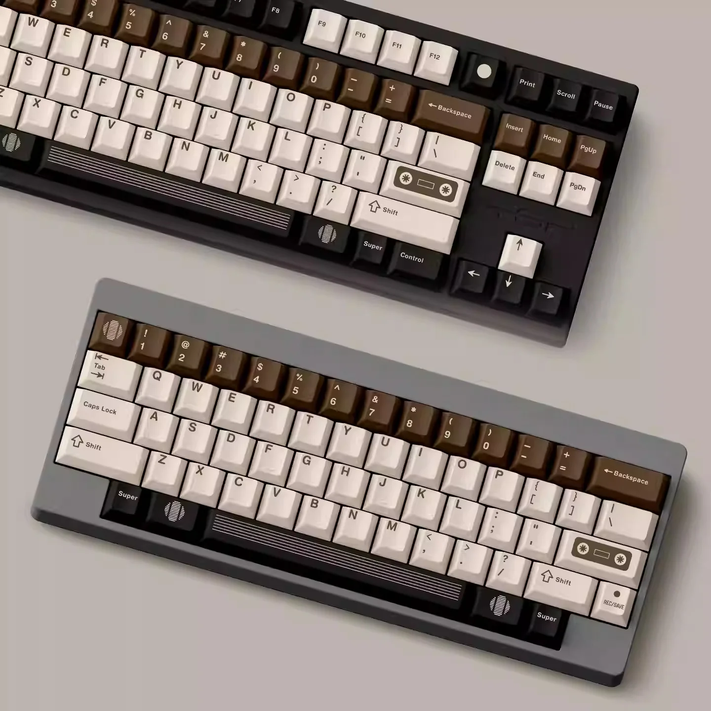 FBB - C1 Retro Tape Coffee Brown Original Keycap Set - Image 3