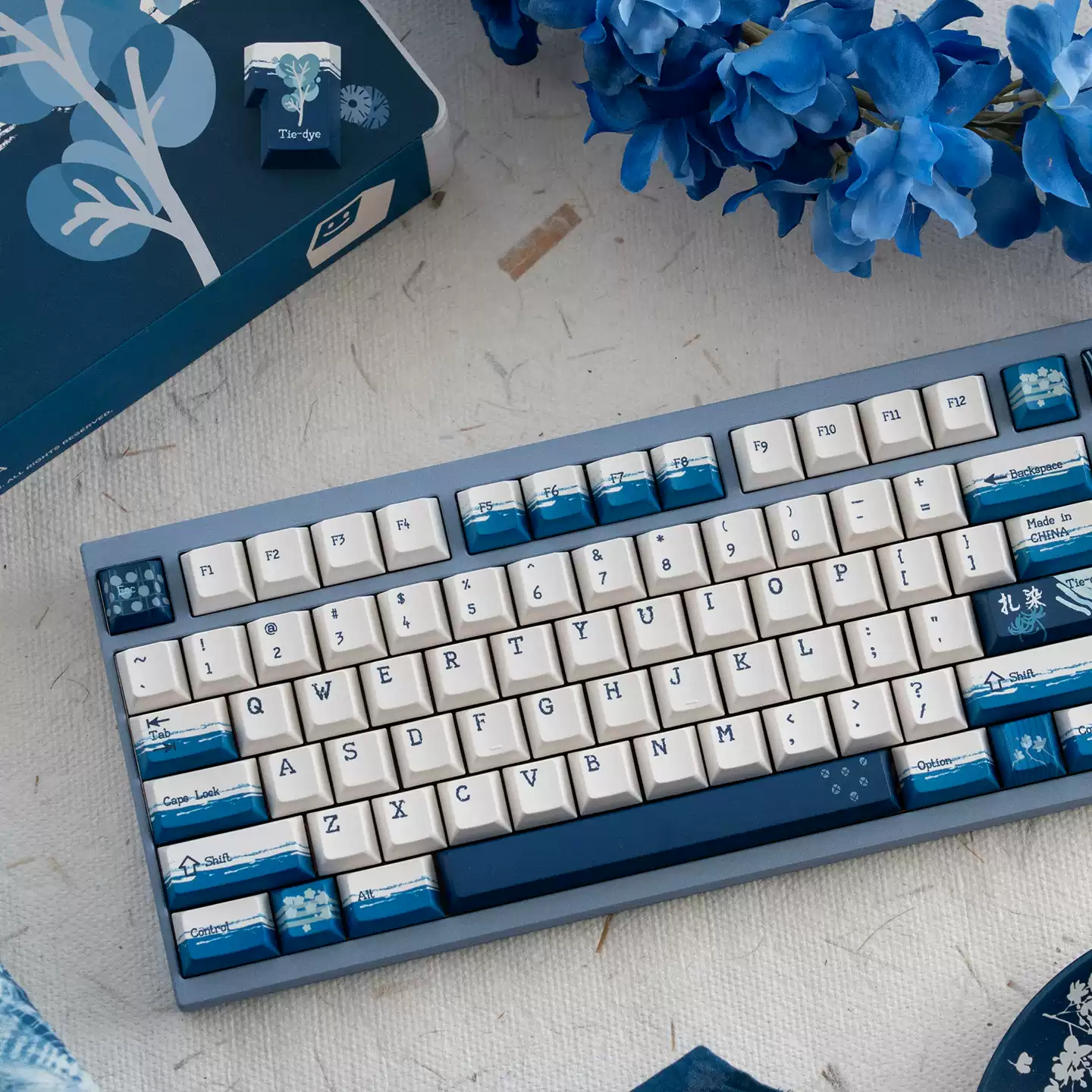 FBB - Chinese Style Tie-Dye PBT ANSI/ISO Keycap Set - Image 2