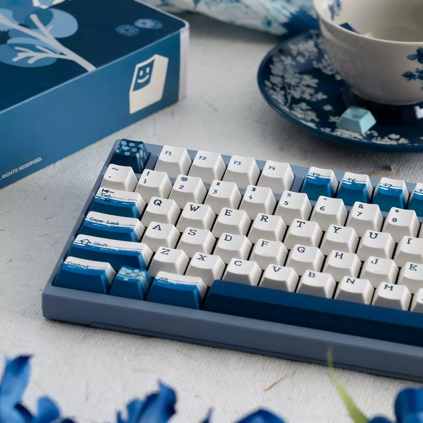 FBB - Chinese Style Tie-Dye PBT ANSI/ISO Keycap Set - Image 4