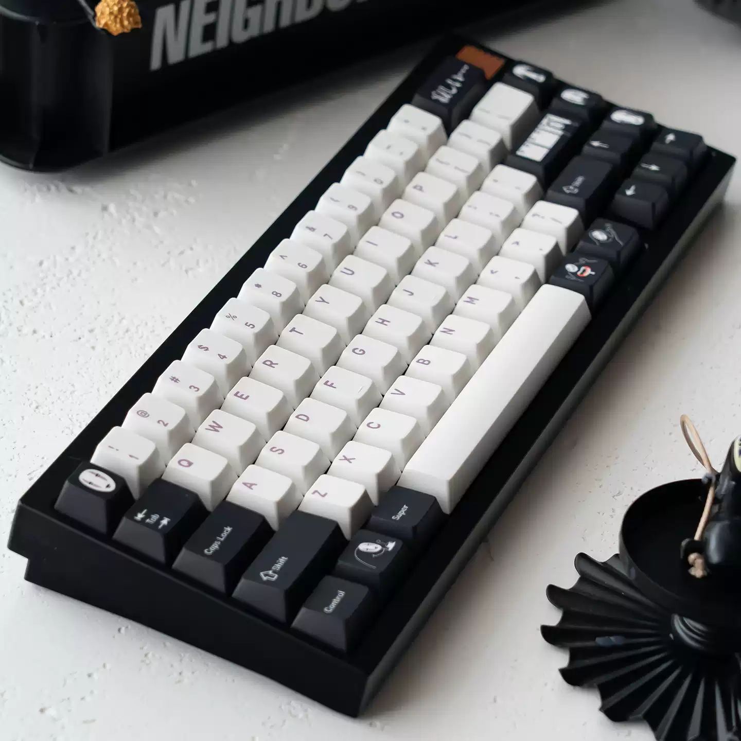 FBB - Faceless Man Black and White ANSI/ISO Keycap Set - Image 3