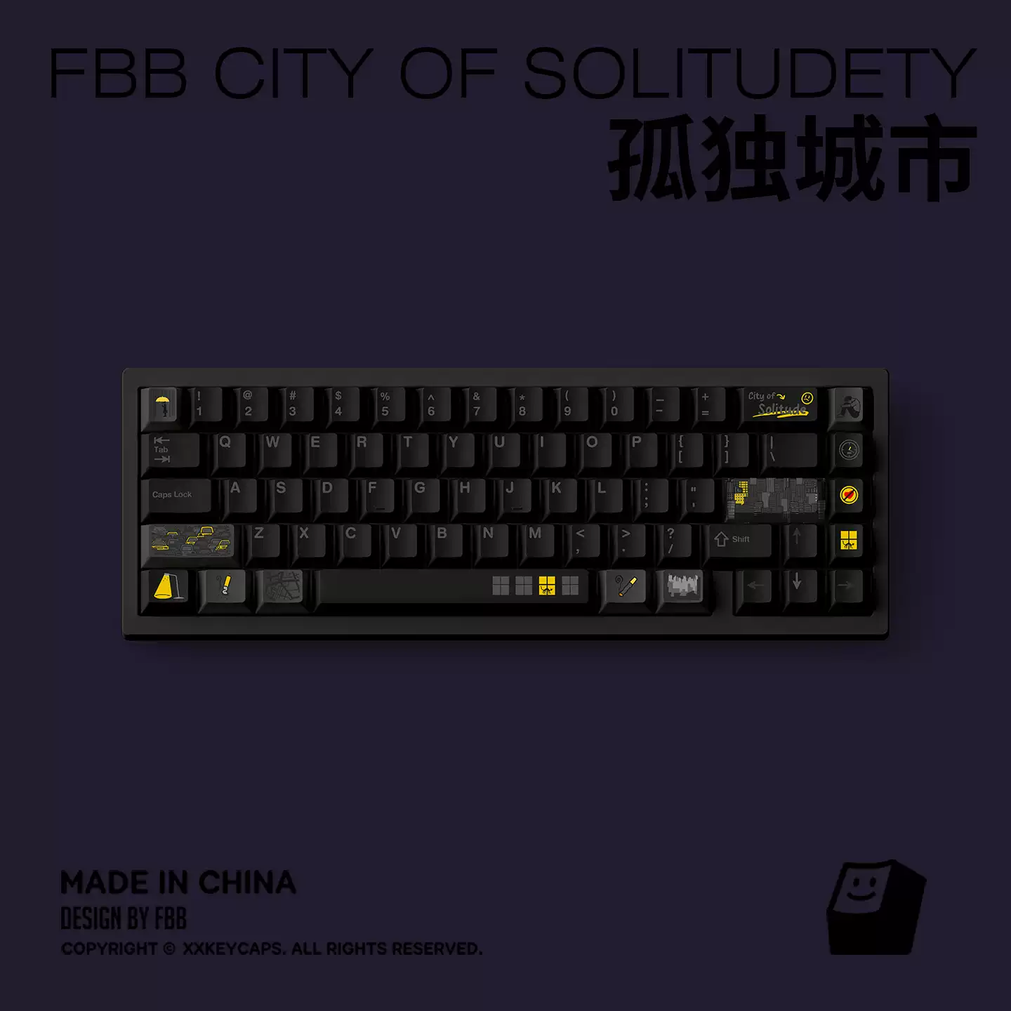FBB - Lonely City PBT ANSI/ISO Keycap Set - Image 3