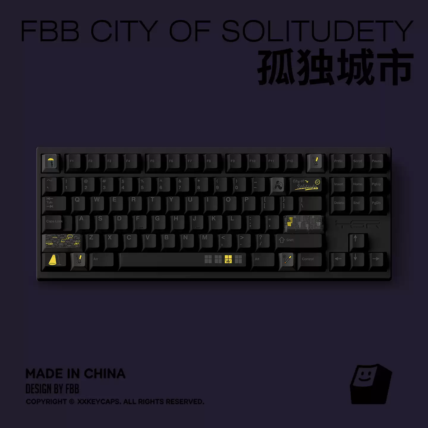 FBB - Lonely City PBT ANSI/ISO Keycap Set - Image 4