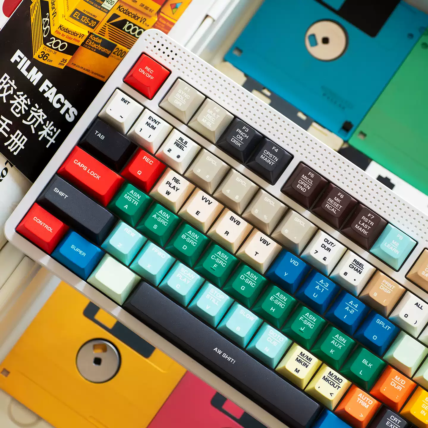 FBB - Retro CMX 3500 PBT Five-Sided ISO/ANSI Keycap Set - Image 5