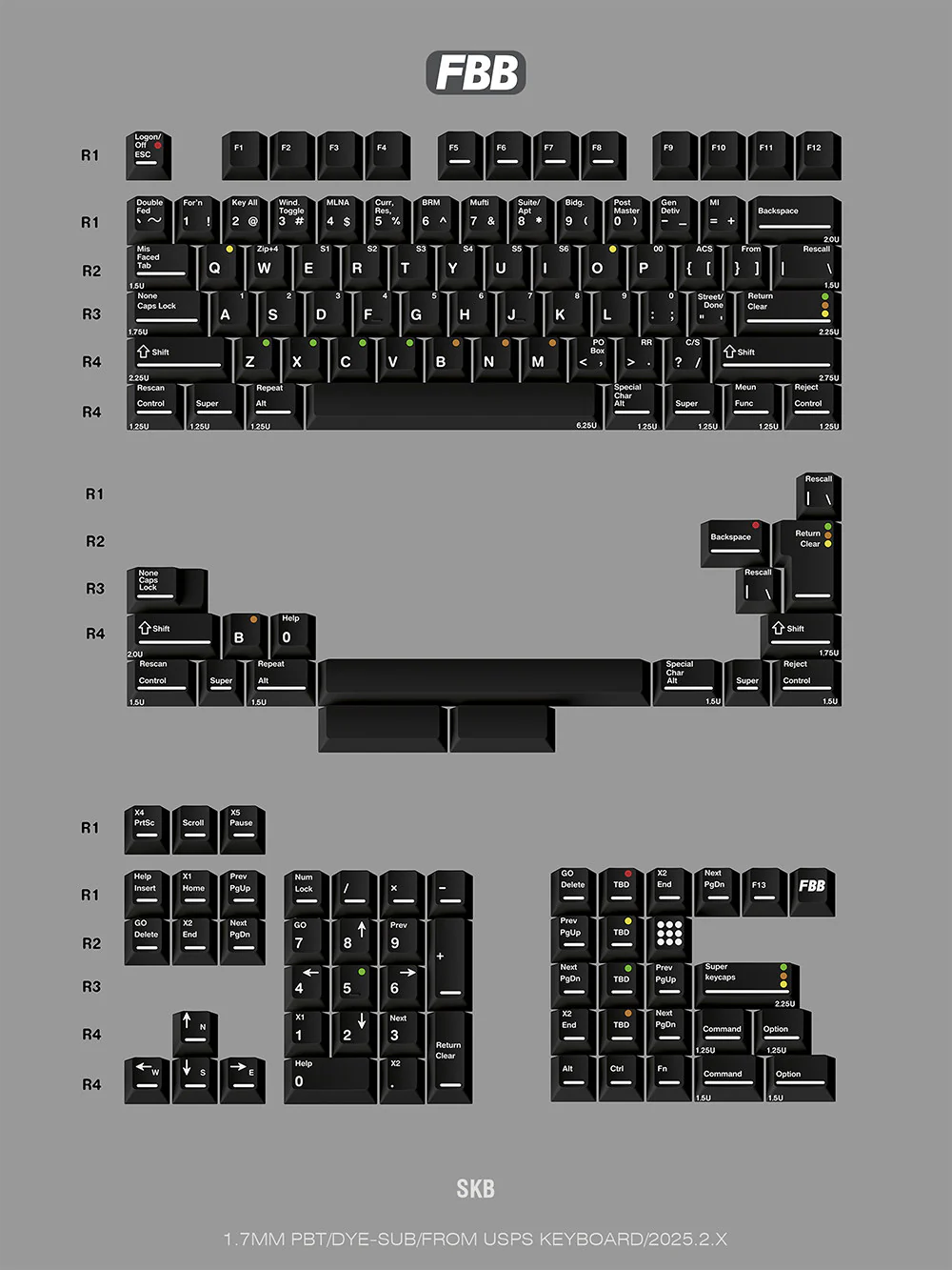 FBB - SWK/SBK ANSI/ISO Keycap Set - Image 8