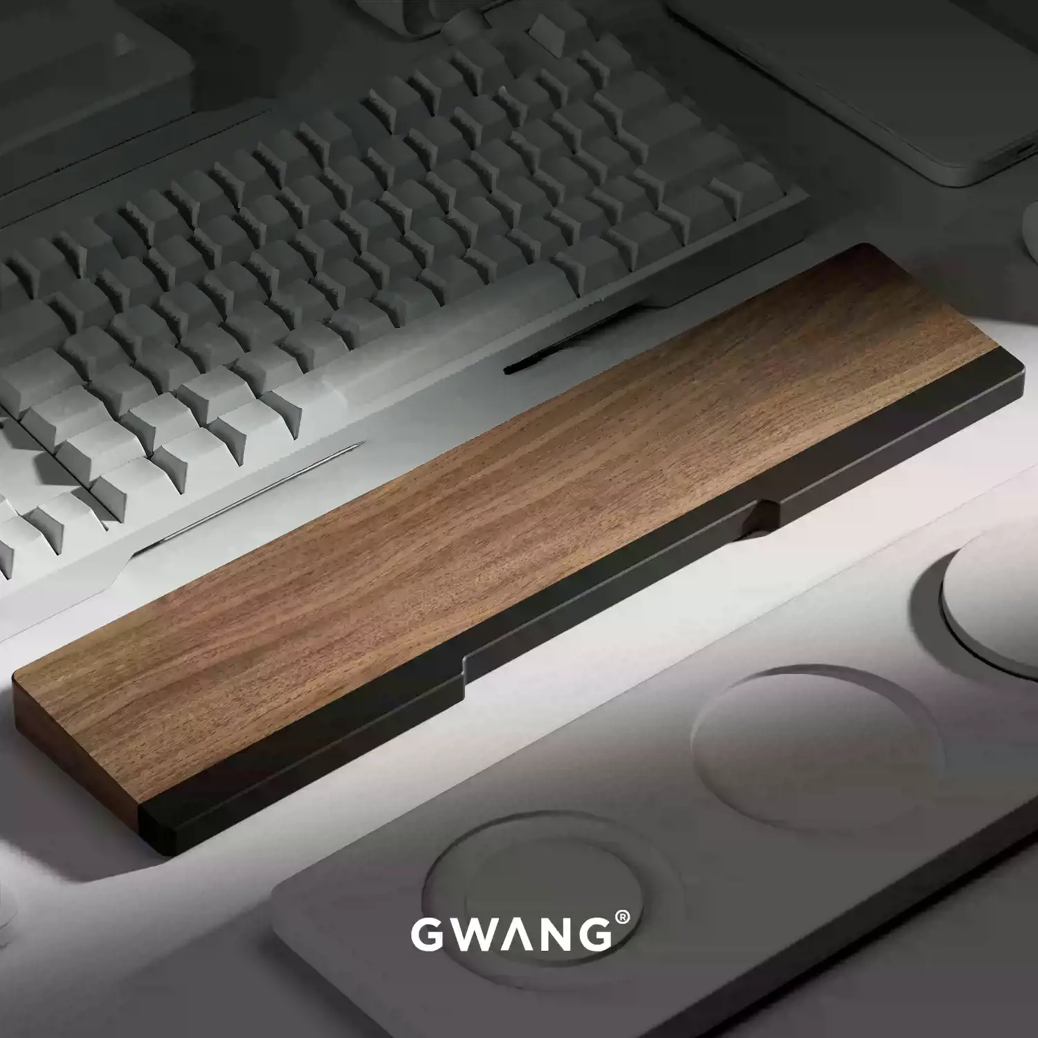 GWANG - Black Walnut & Purple Sandalwood Wooden Wrist Rest - Image 3