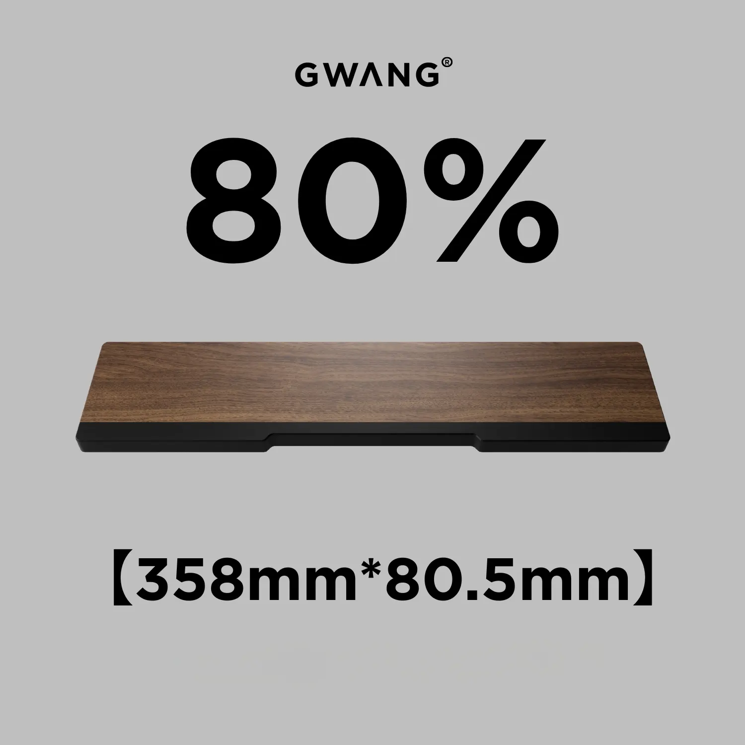 GWANG - Black Walnut & Purple Sandalwood Wooden Wrist Rest - Image 9