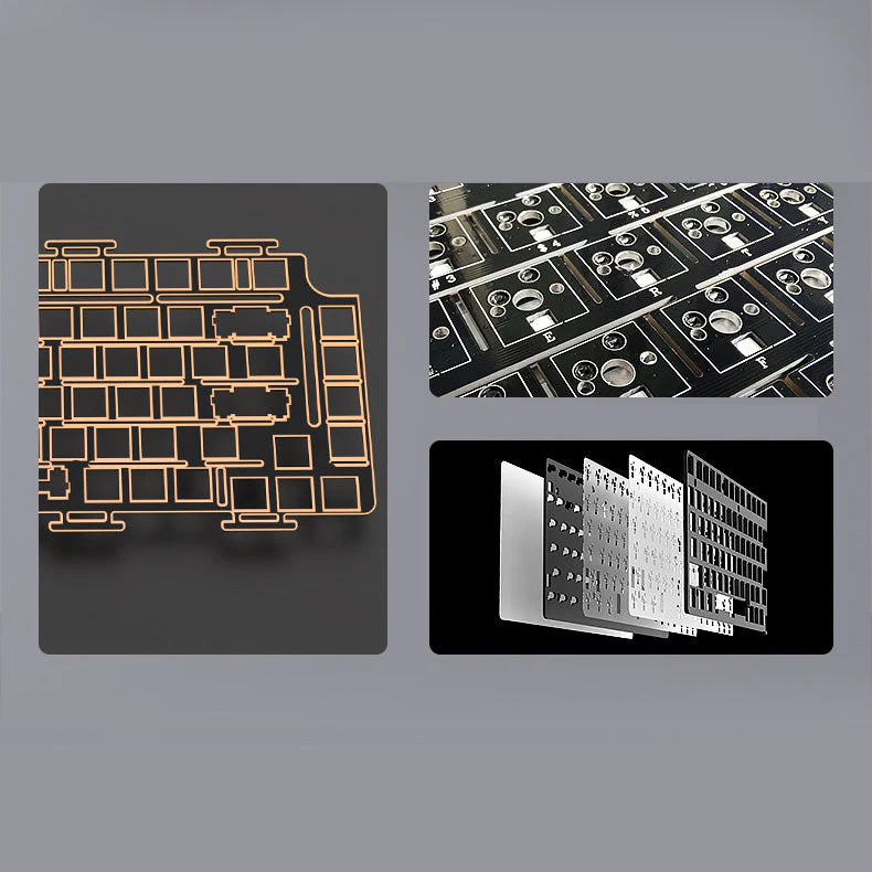 HJS AL75 V2 Aluminum Mechanical Wireless Keyboard Barebone/Assembled - Image 12