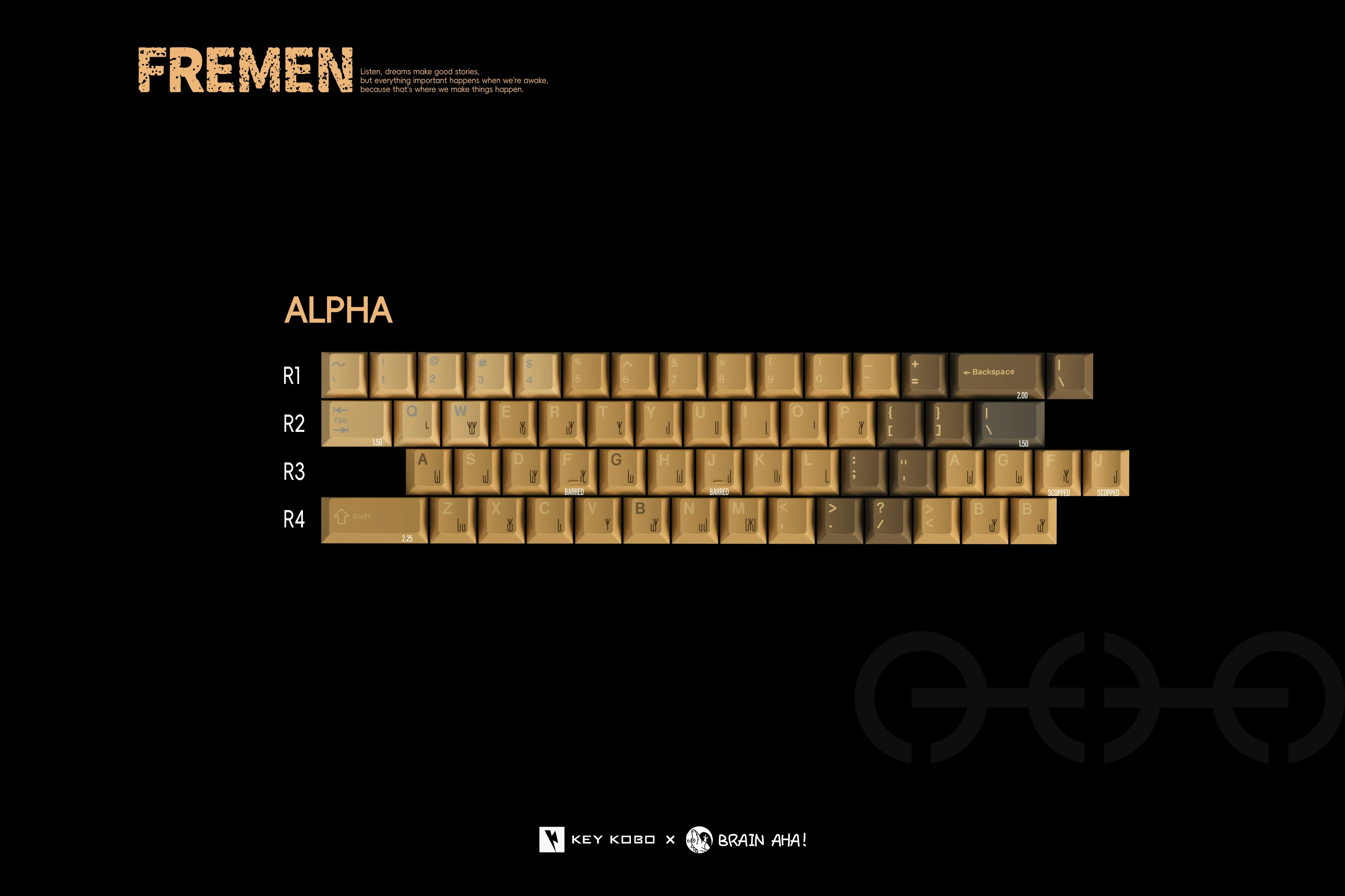 Keykobo - Fremen ABS Double-Shot ANSI/ISO Keycap Set - Image 8
