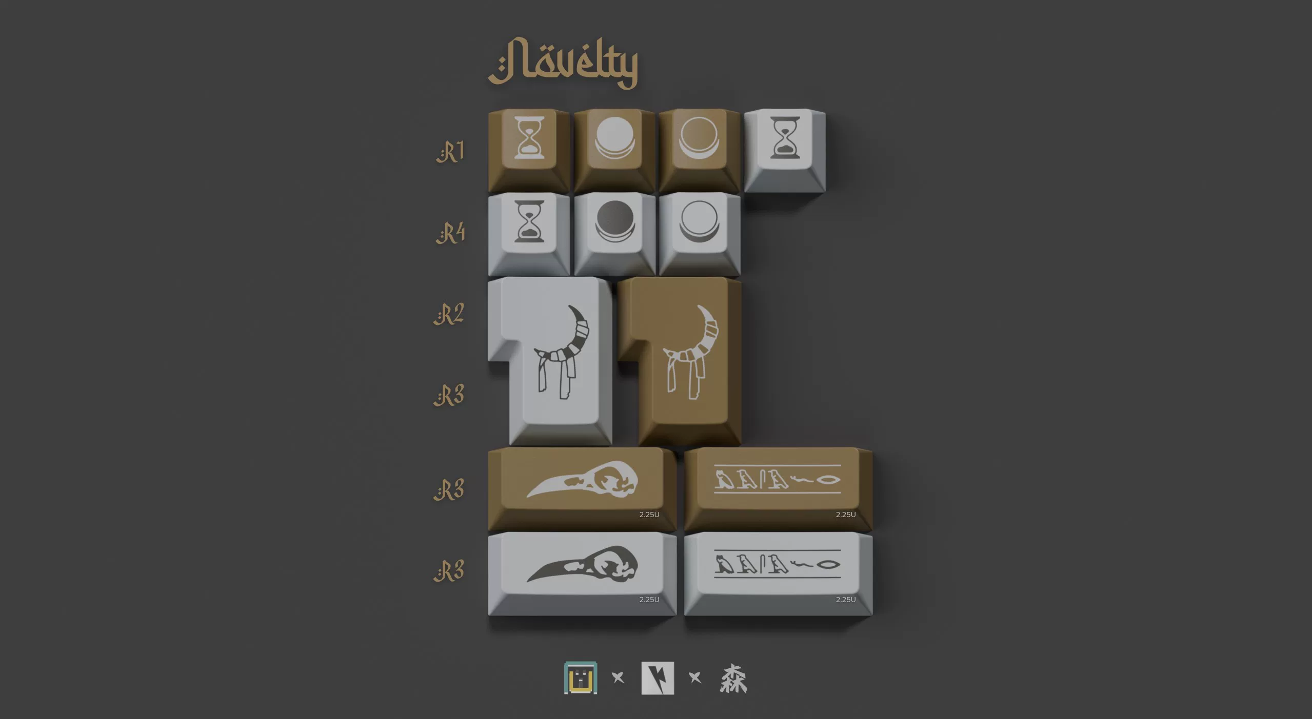 KeyKobo - Khonsu ABS Double-Shot Keycap Set - Image 4