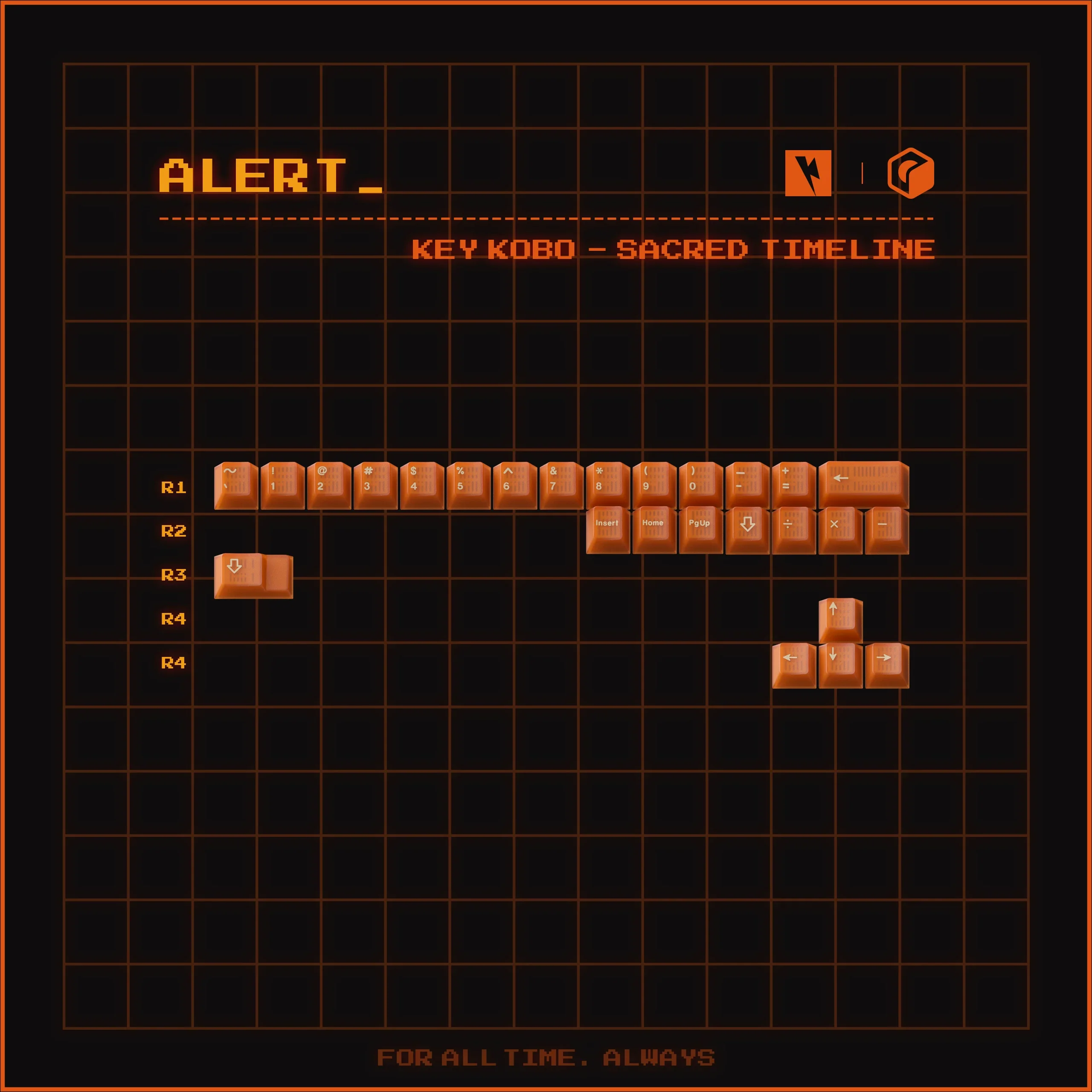 Keykobo - Sacred Timeline ABS Double-Shot ANSI/ISO Keycap Set - Image 10