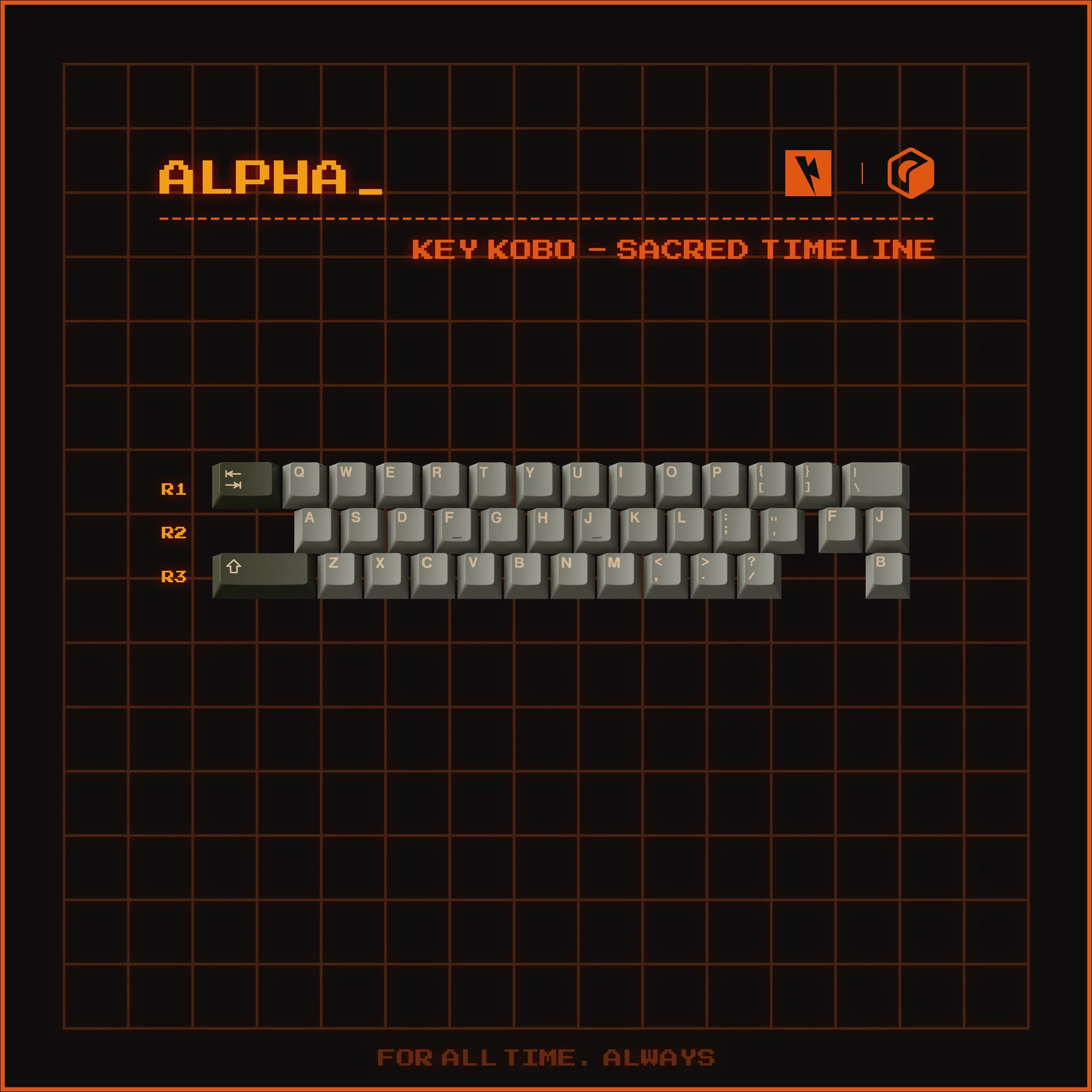 Keykobo - Sacred Timeline ABS Double-Shot ANSI/ISO Keycap Set - Image 8