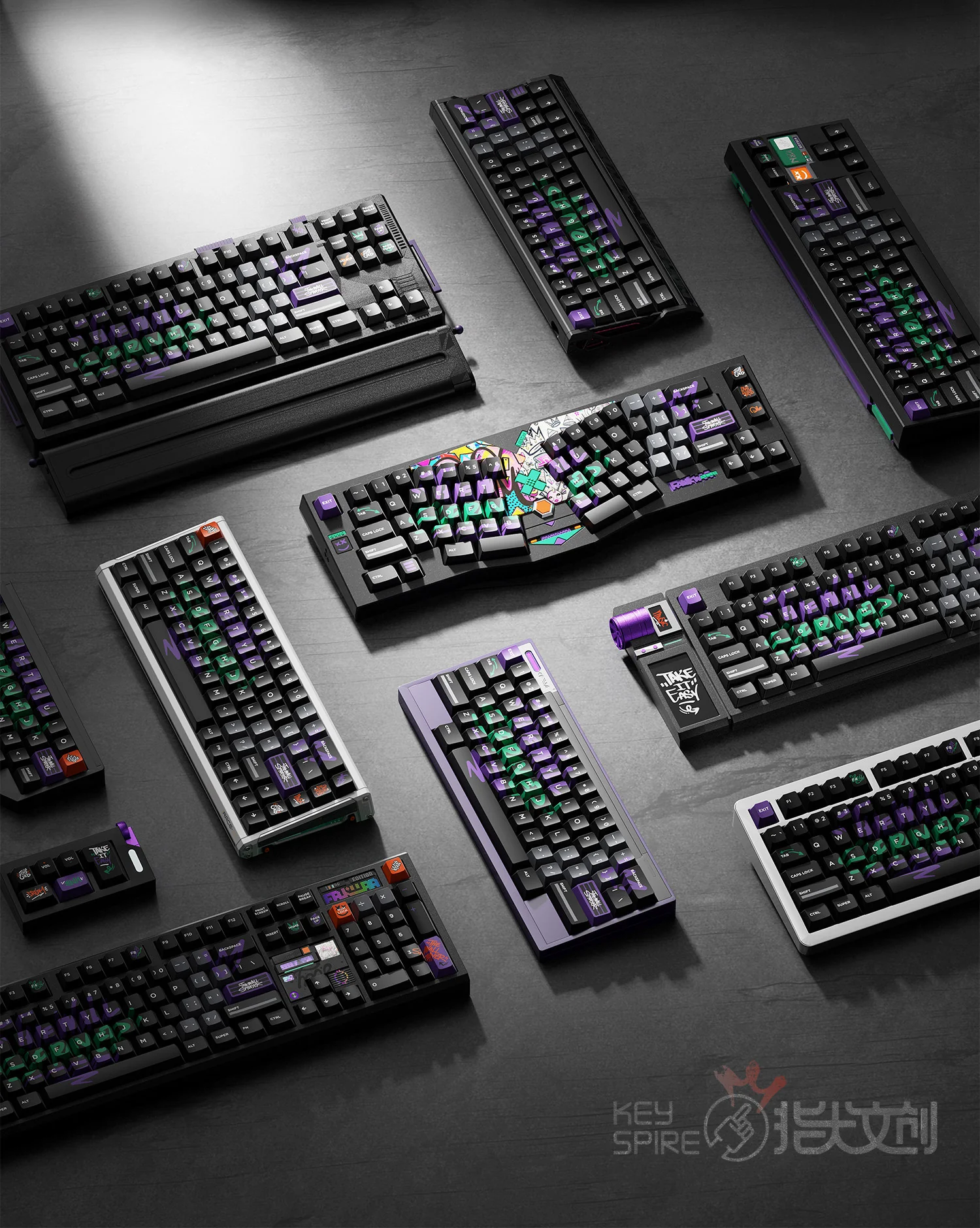 Keyspire - The Wall Sprayer Graffiti Theme Keycap Set - Image 4