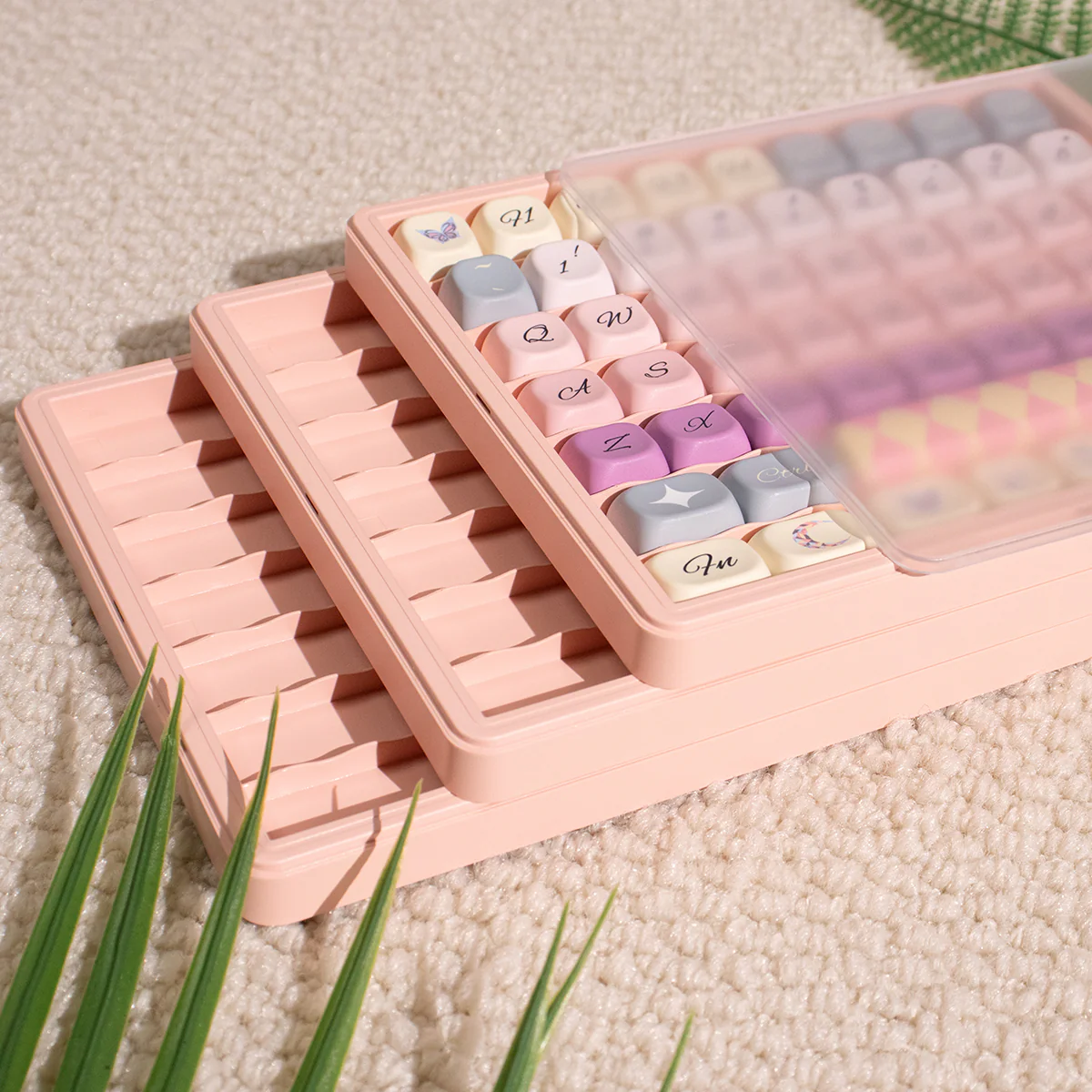 Multi-Layer Keycaps Storage Box – Dustproof & Stackable Boxes - Image 3
