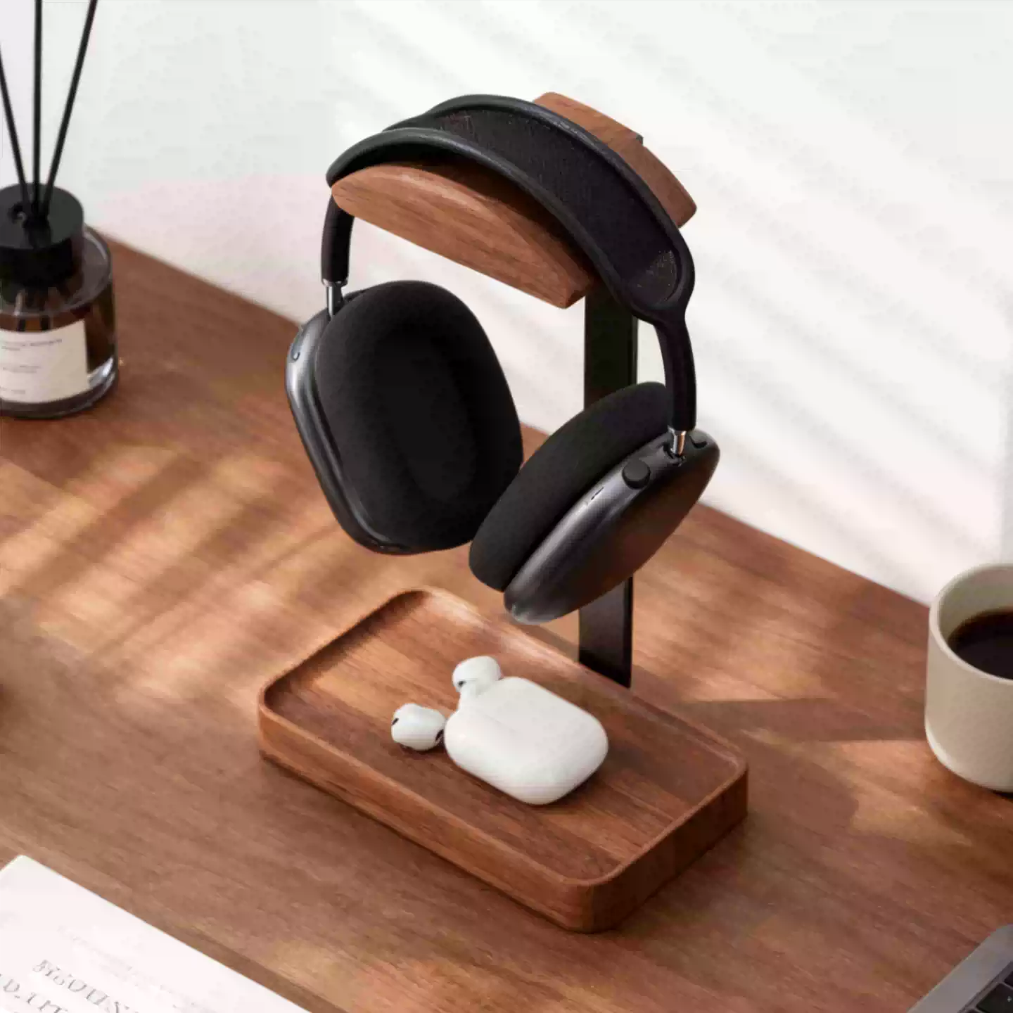 Musowood - Walnut Wood Headphone Stand - Image 5