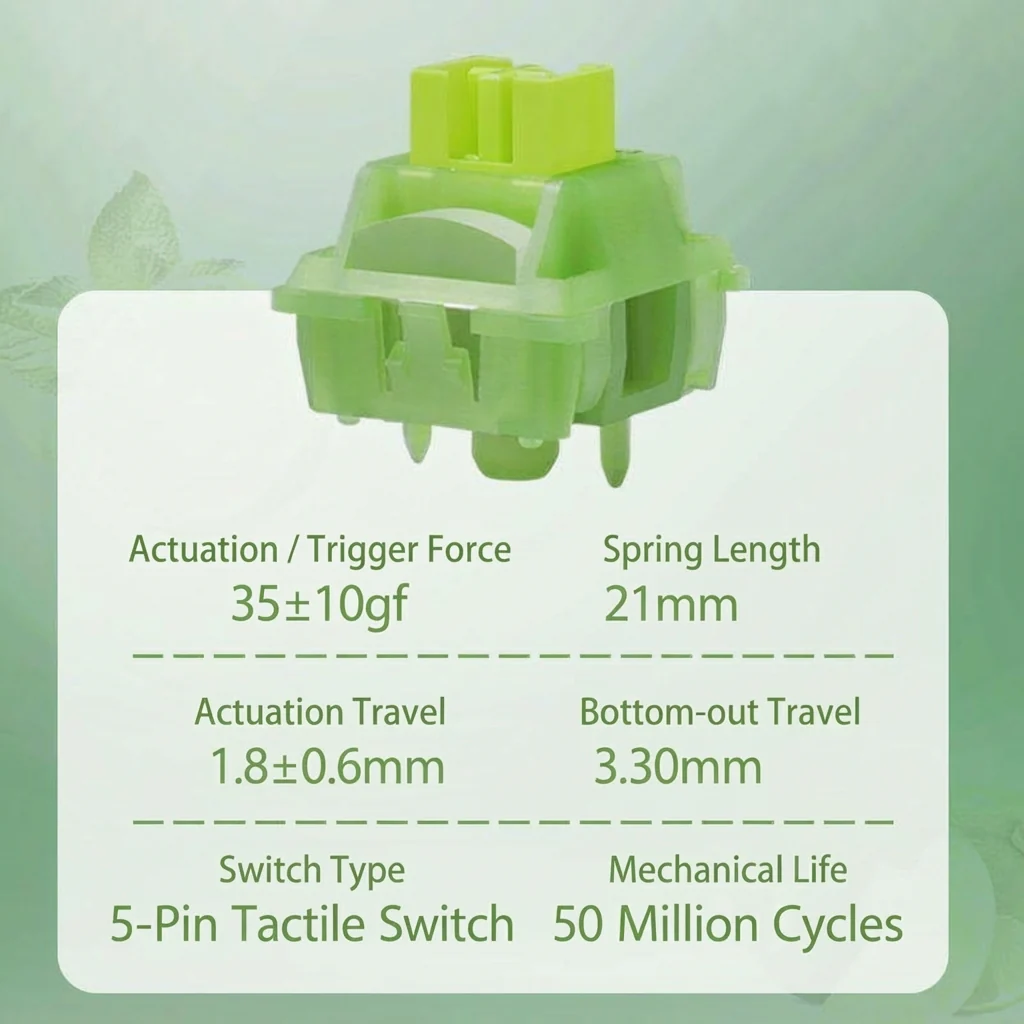 Outemu - Lime V3 Silent Tactile Switches - Image 6