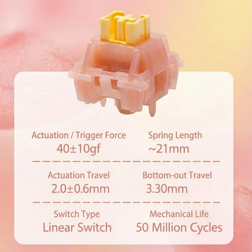 Outemu - Peach V3 Silent Linear Switch - Image 6