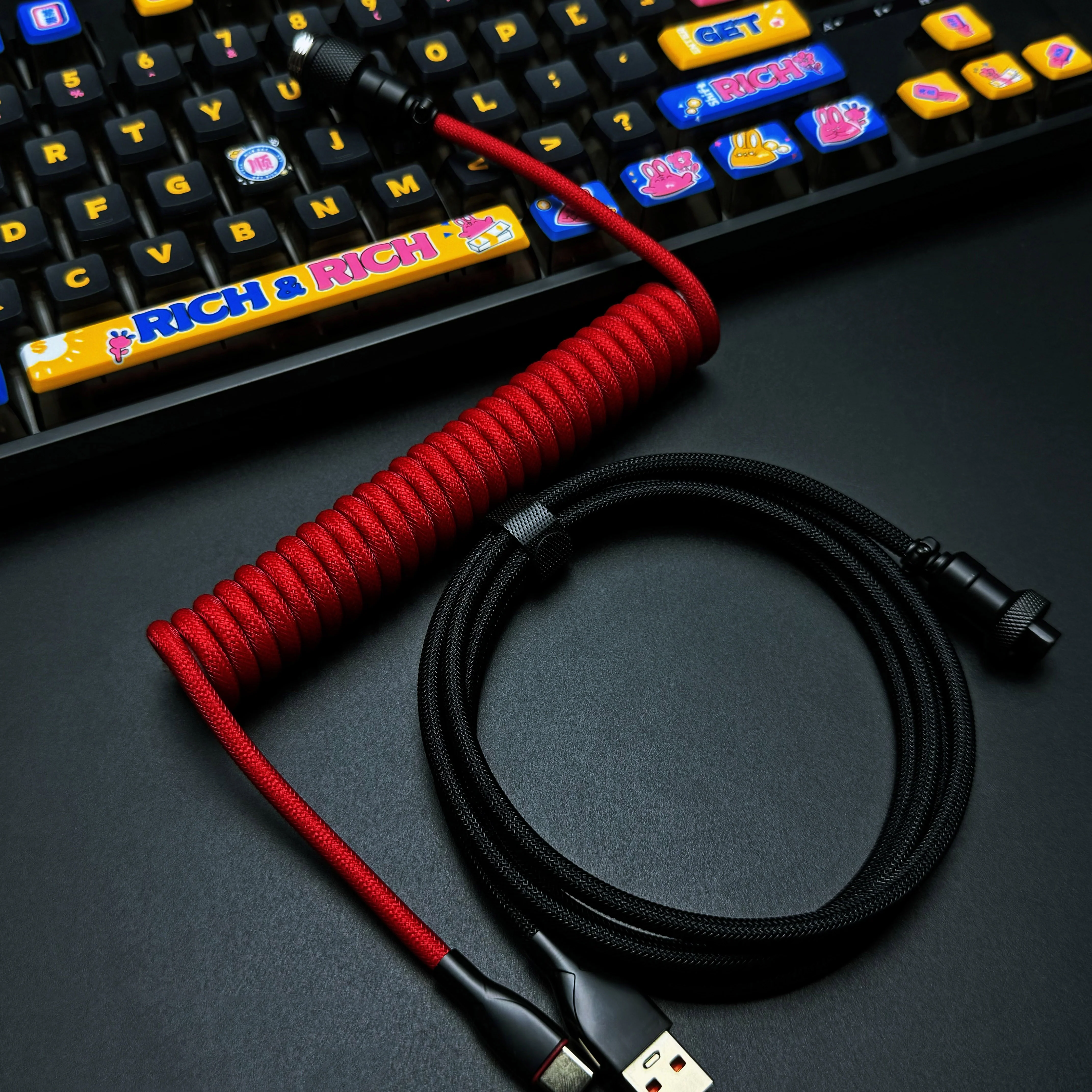 OZO Classic Coiled USB to USB-C Cable for Mechanical Keyboards - Image 11