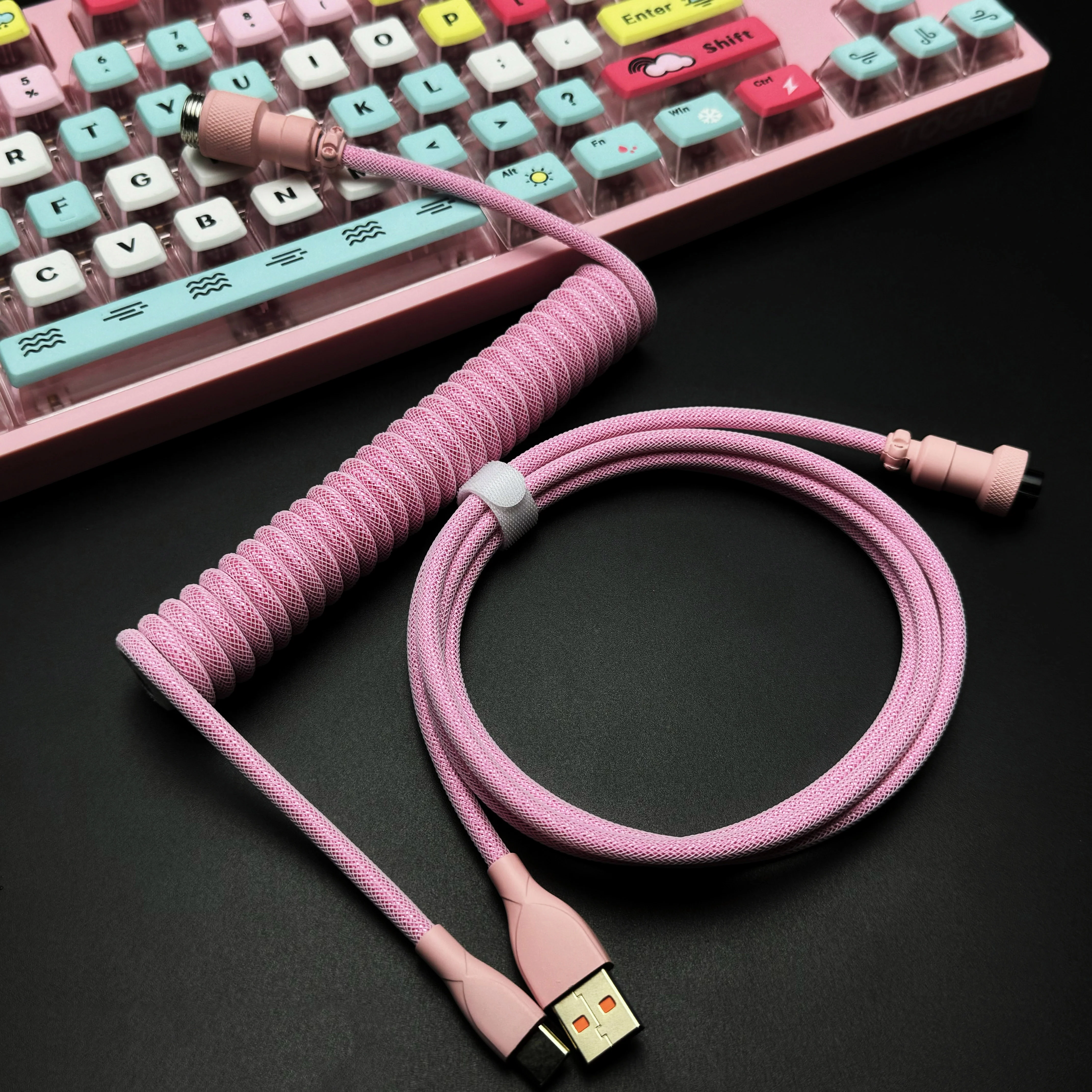 OZO Classic Coiled USB to USB-C Cable for Mechanical Keyboards - Image 14