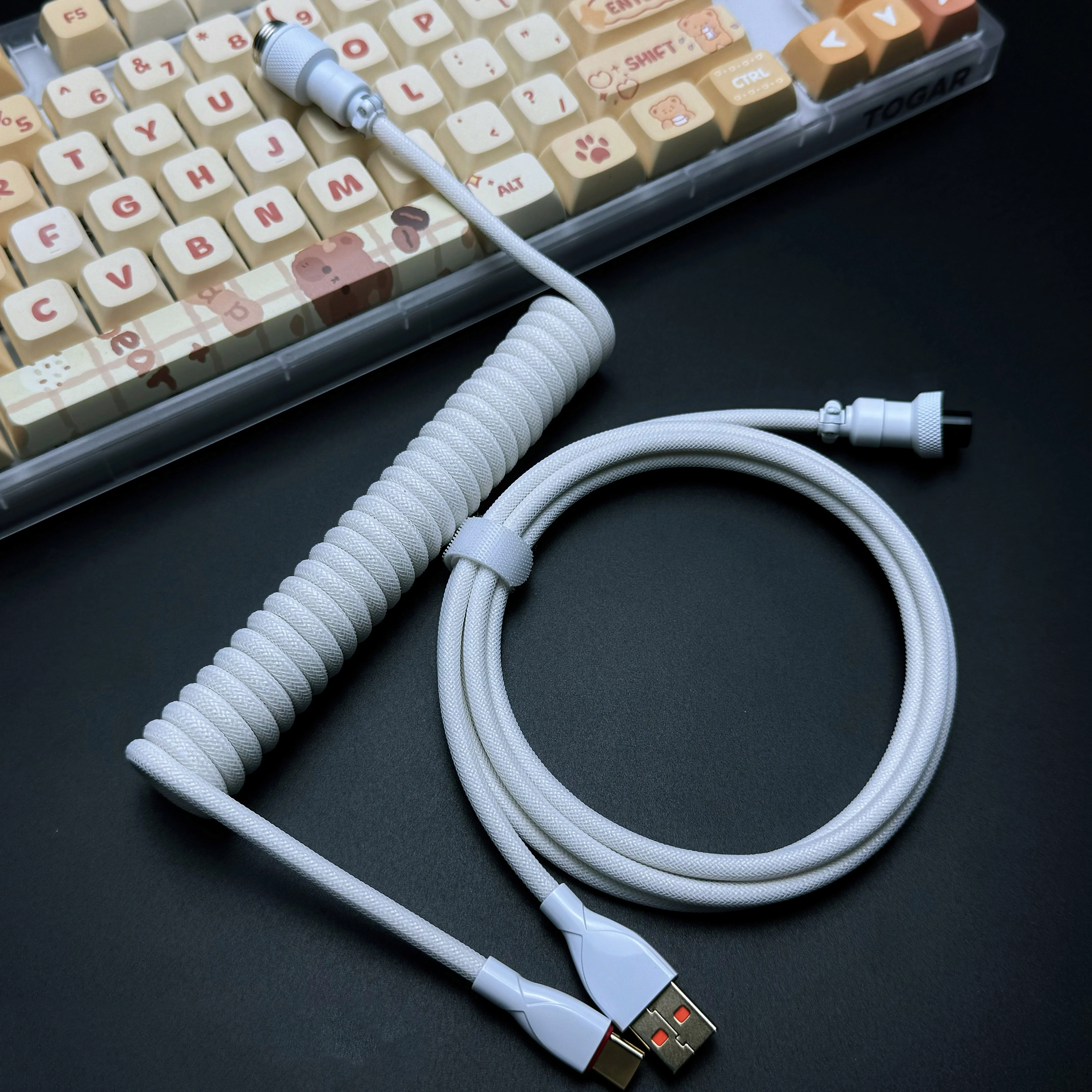OZO Classic Coiled USB to USB-C Cable for Mechanical Keyboards - Image 15
