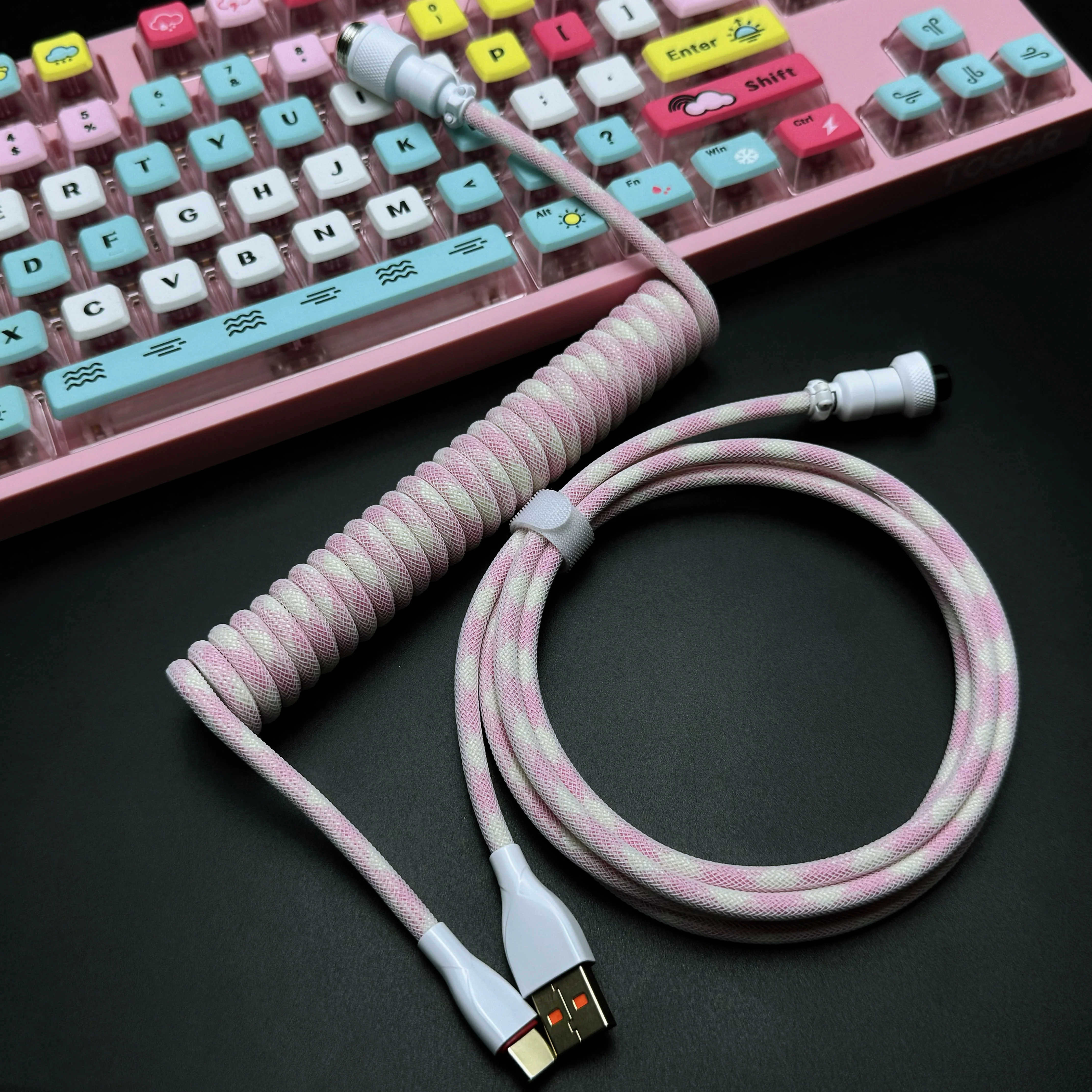 OZO Classic Coiled USB to USB-C Cable for Mechanical Keyboards - Image 22