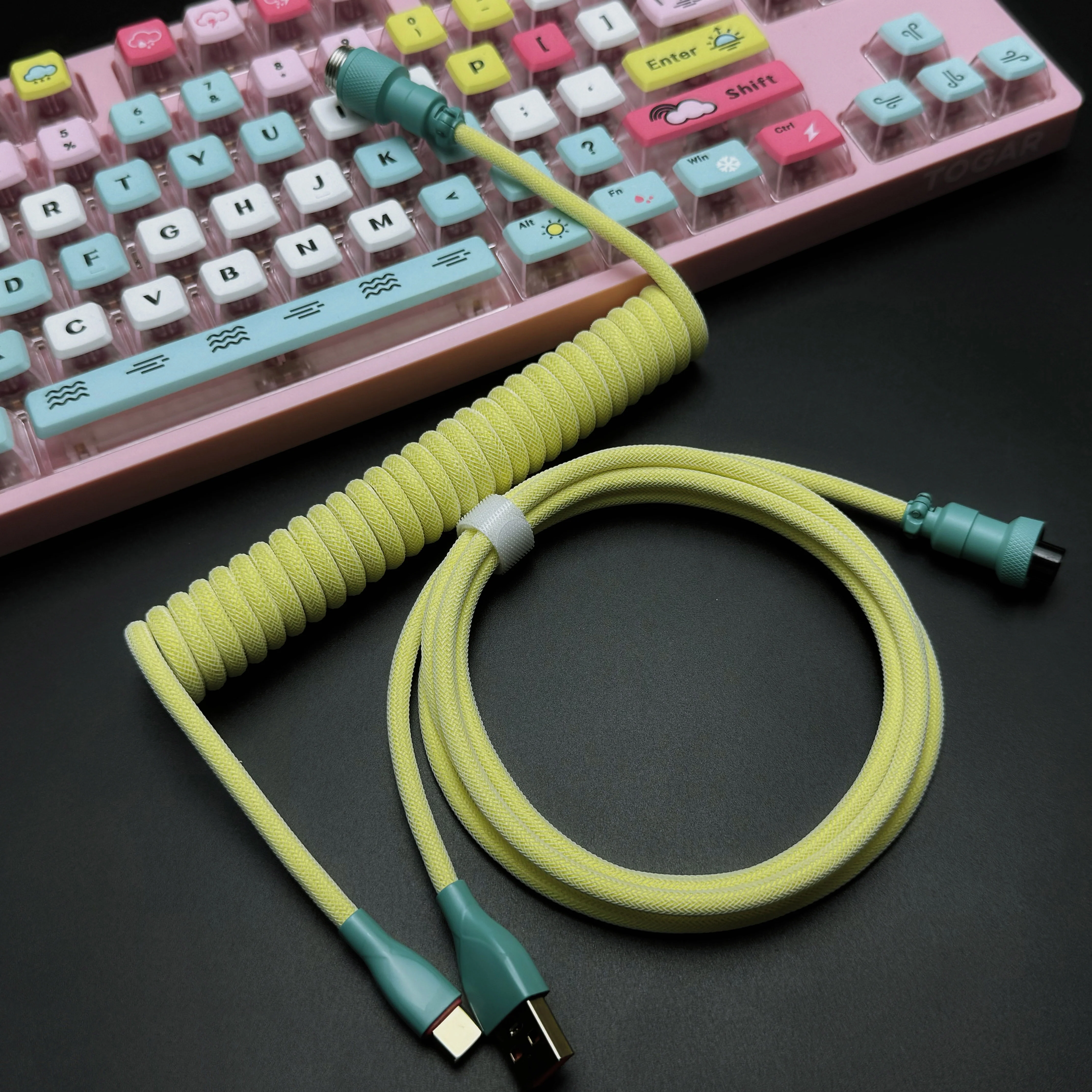 OZO Classic Coiled USB to USB-C Cable for Mechanical Keyboards - Image 27