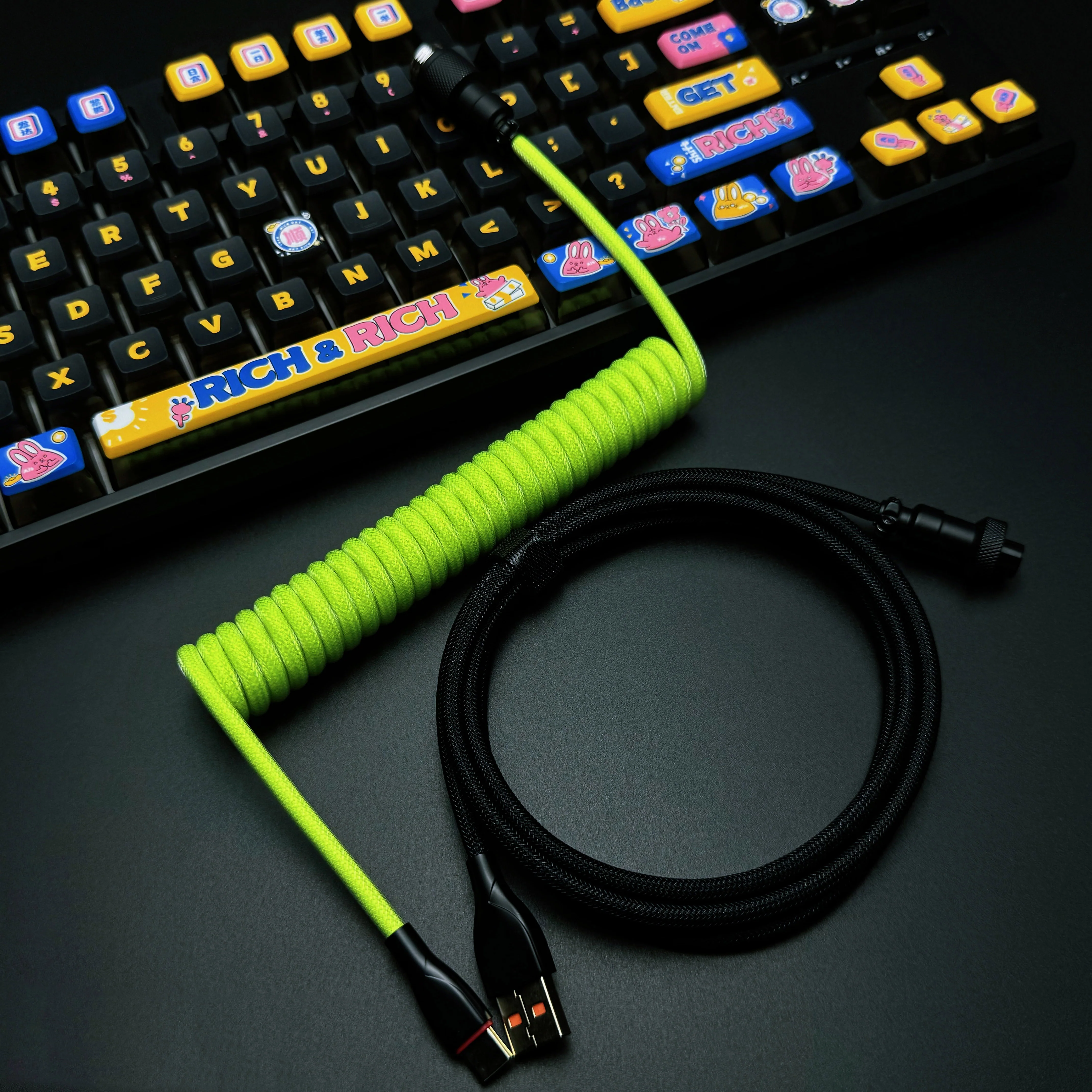 OZO Classic Coiled USB to USB-C Cable for Mechanical Keyboards - Image 35