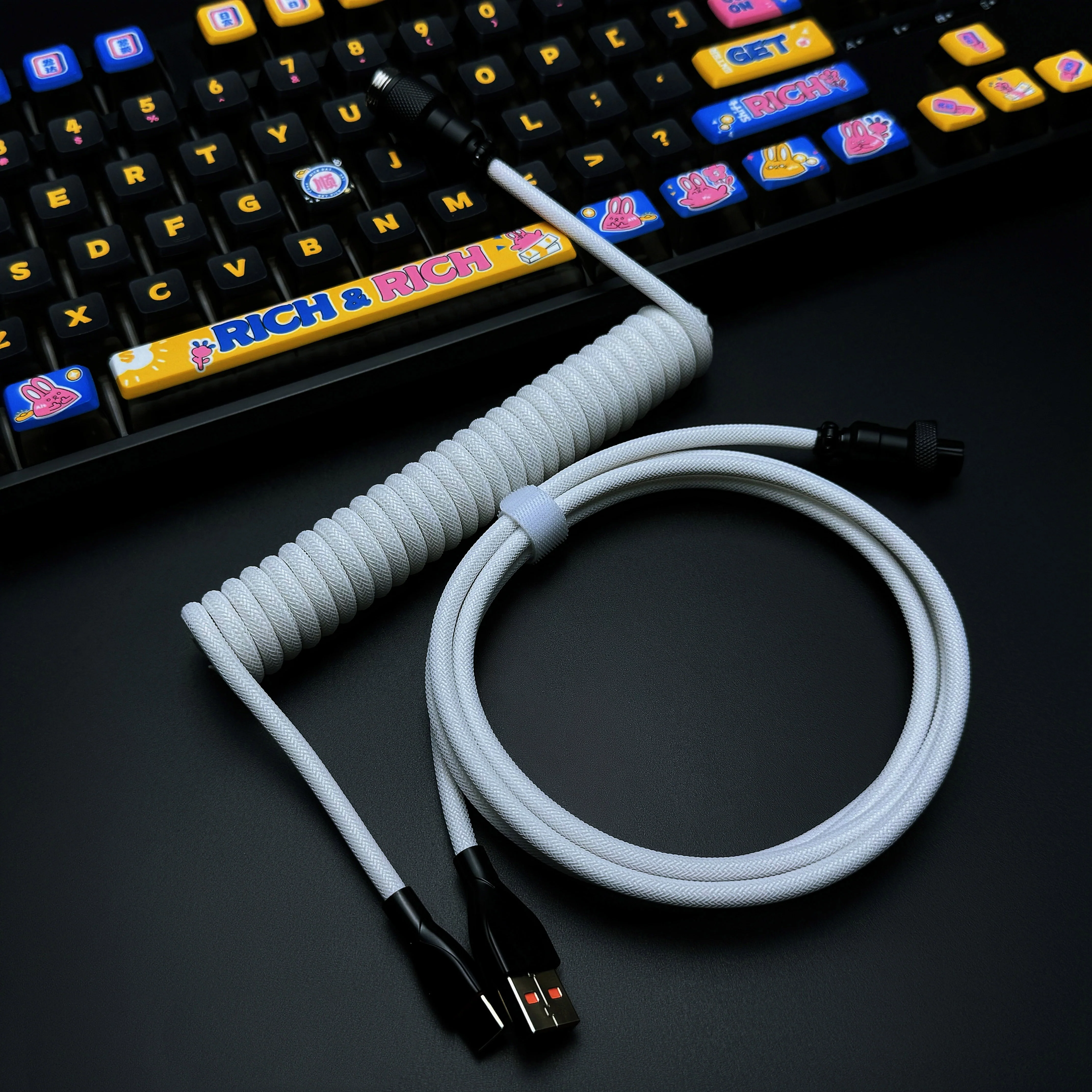 OZO Classic Coiled USB to USB-C Cable for Mechanical Keyboards - Image 37