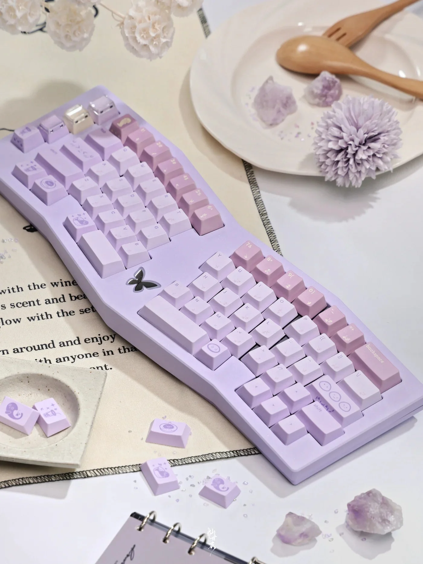 QwertyKeys - Taro Balls Keycap Set Cherry Profile PBT Dye-Sub Keycaps - Image 8