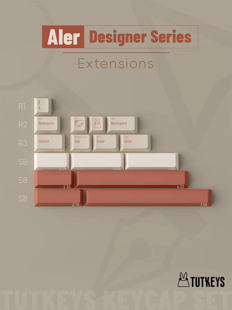 TUTKEYS - ALER PBT Dye-Sublimated ANSI/ISO Keycap Set - Image 12