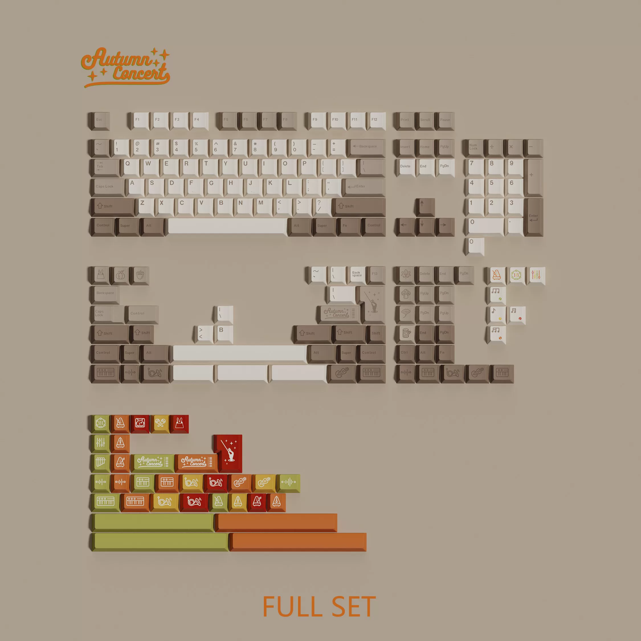 TUTKEYS - Autumn Concert PBT ANSI/ISO Keycap Set - Image 15