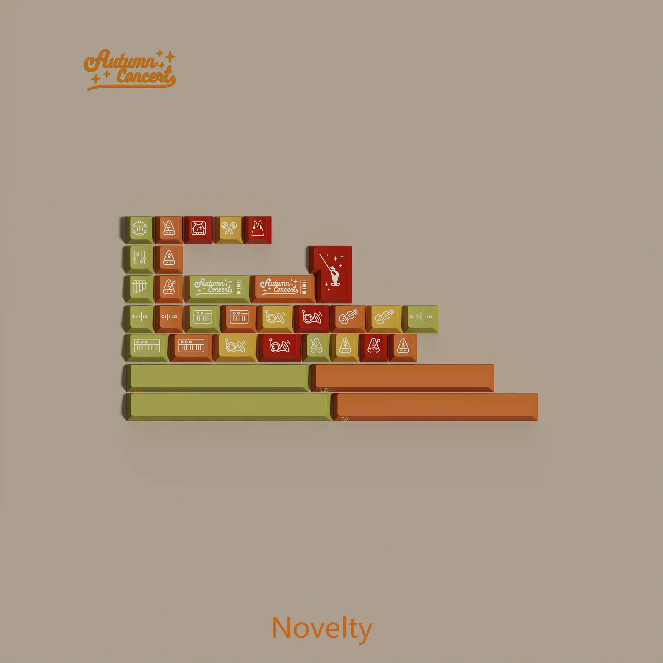 TUTKEYS - Autumn Concert PBT ANSI/ISO Keycap Set - Image 18
