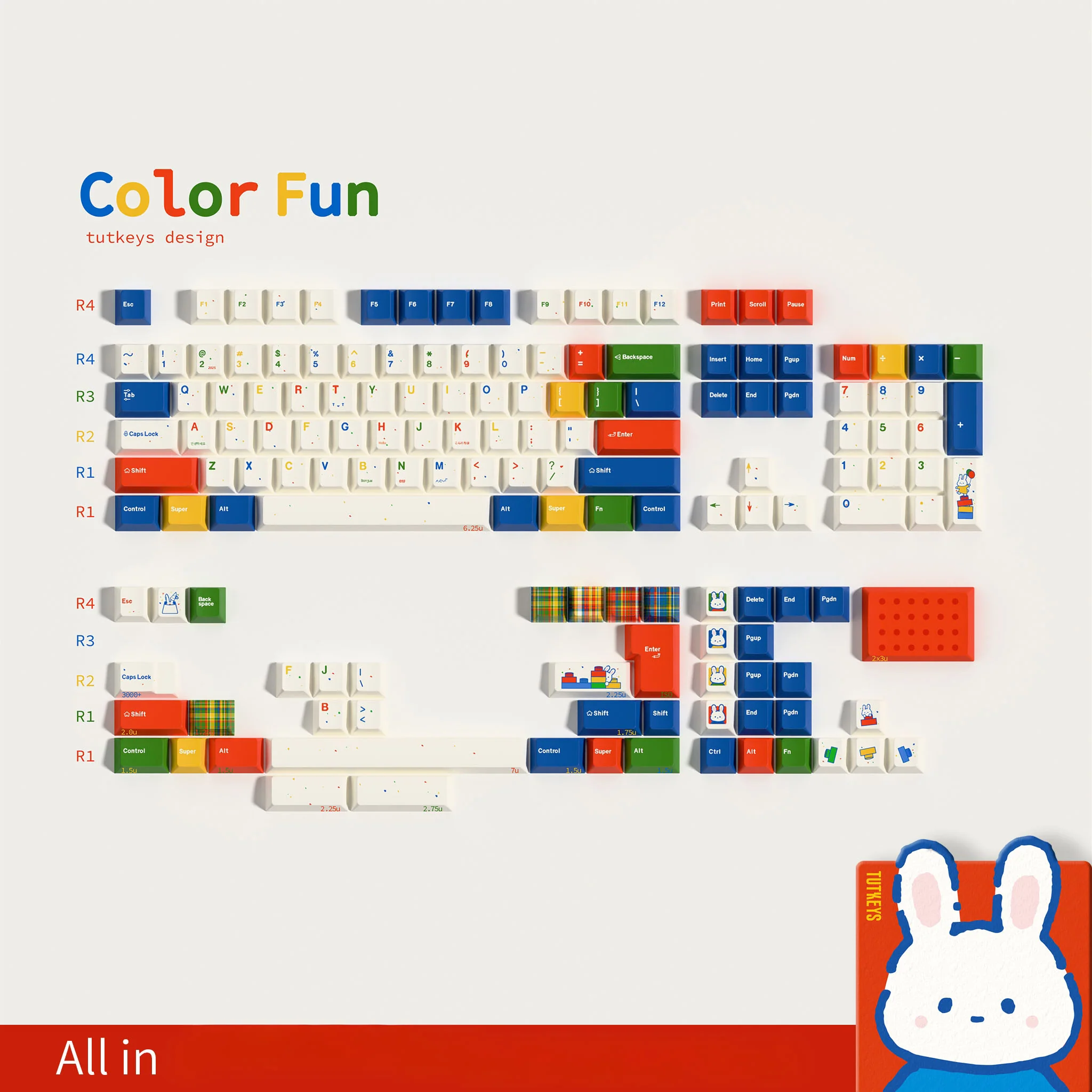 Tutkeys - Color Fun Vibrant Keycap Set - Image 15