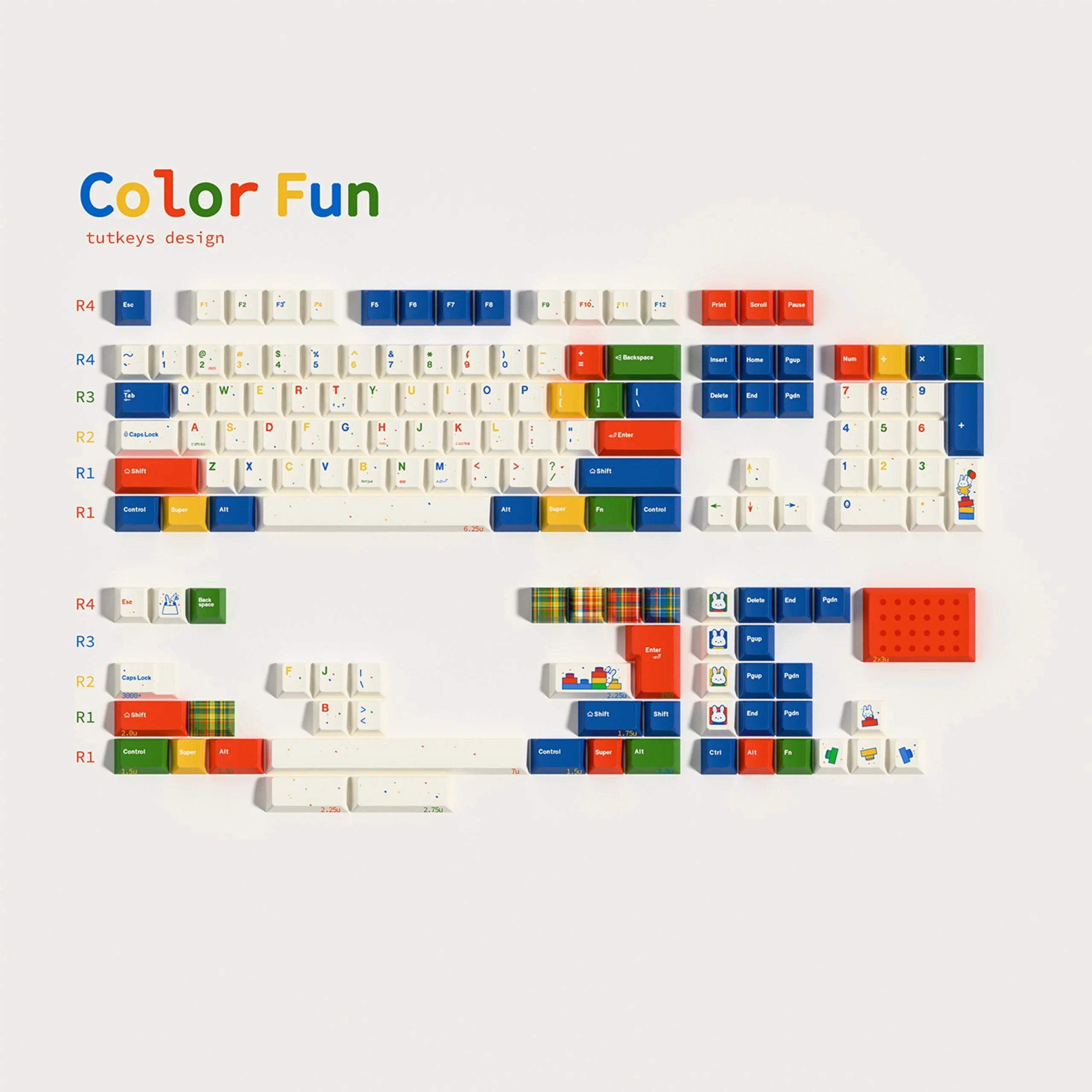 Tutkeys - Color Fun Vibrant Keycap Set - Image 16