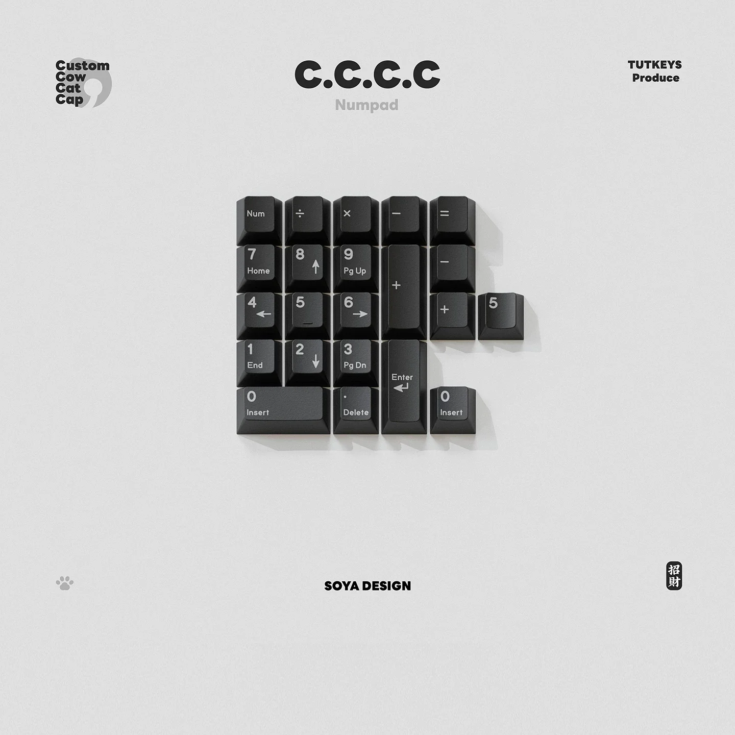 TUTKEYS & Soya - Original Black and White Dye-Sublimated PBT Keycap Set - Image 11
