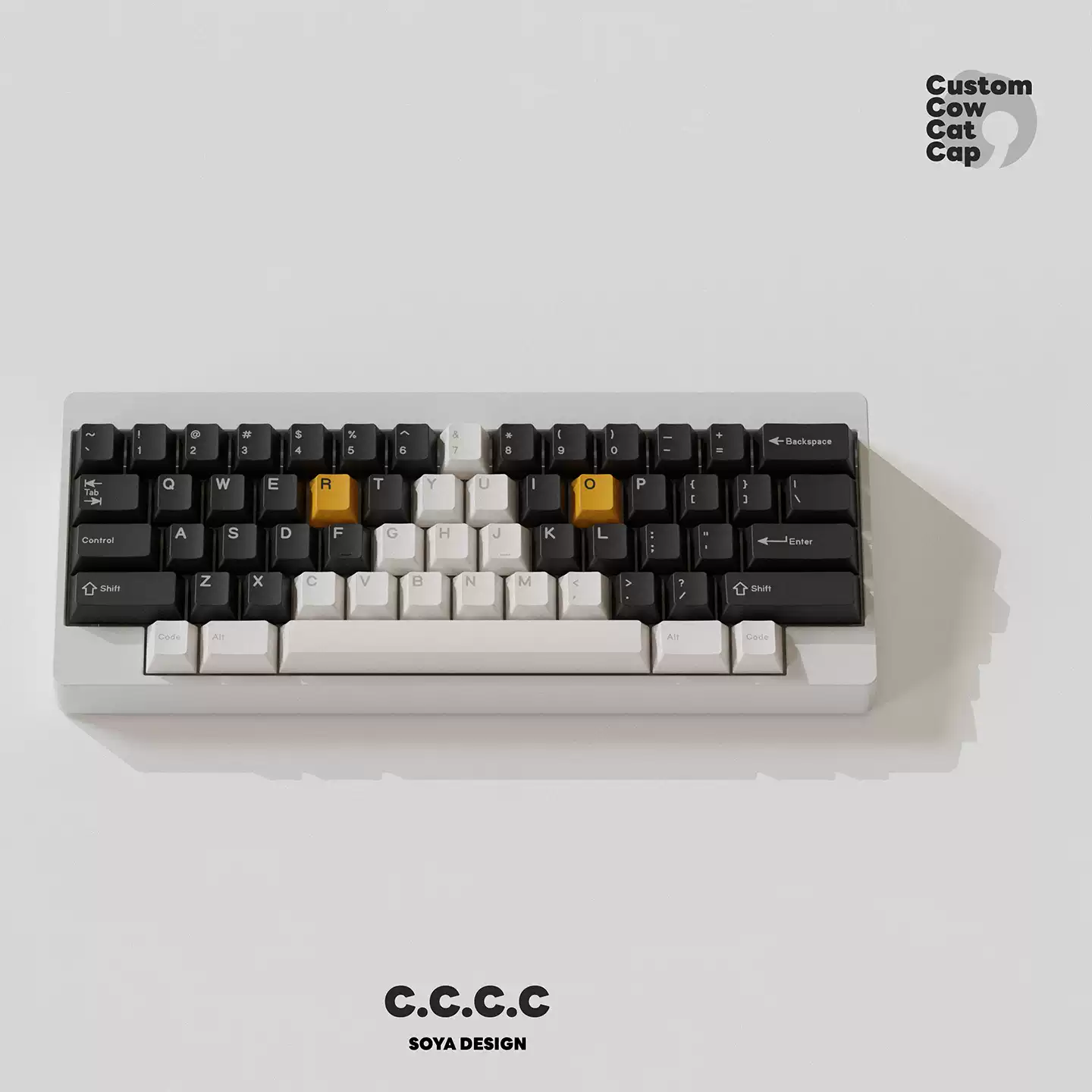 TUTKEYS & Soya - Original Black and White Dye-Sublimated PBT Keycap Set - Image 4