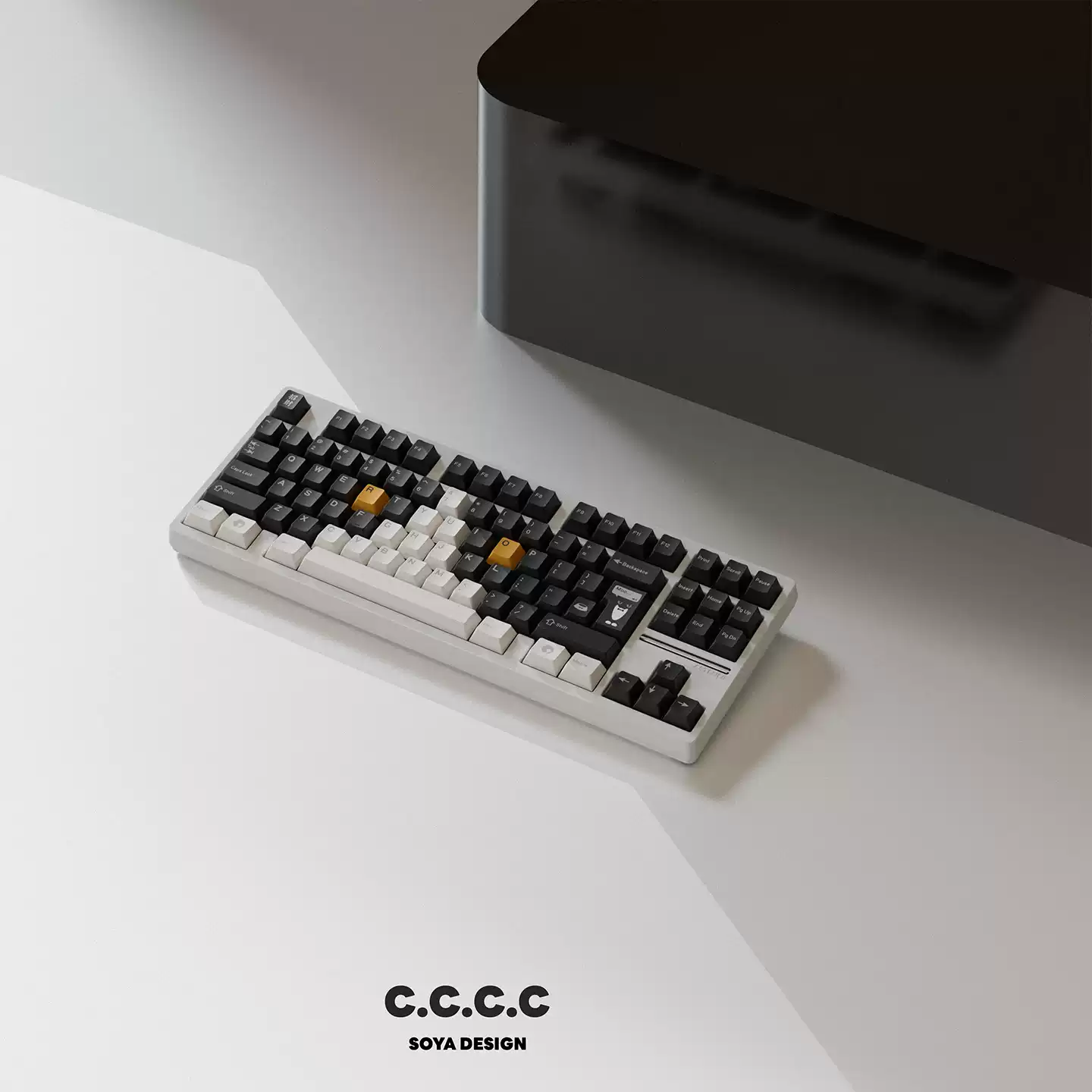 TUTKEYS & Soya - Original Black and White Dye-Sublimated PBT Keycap Set - Image 5