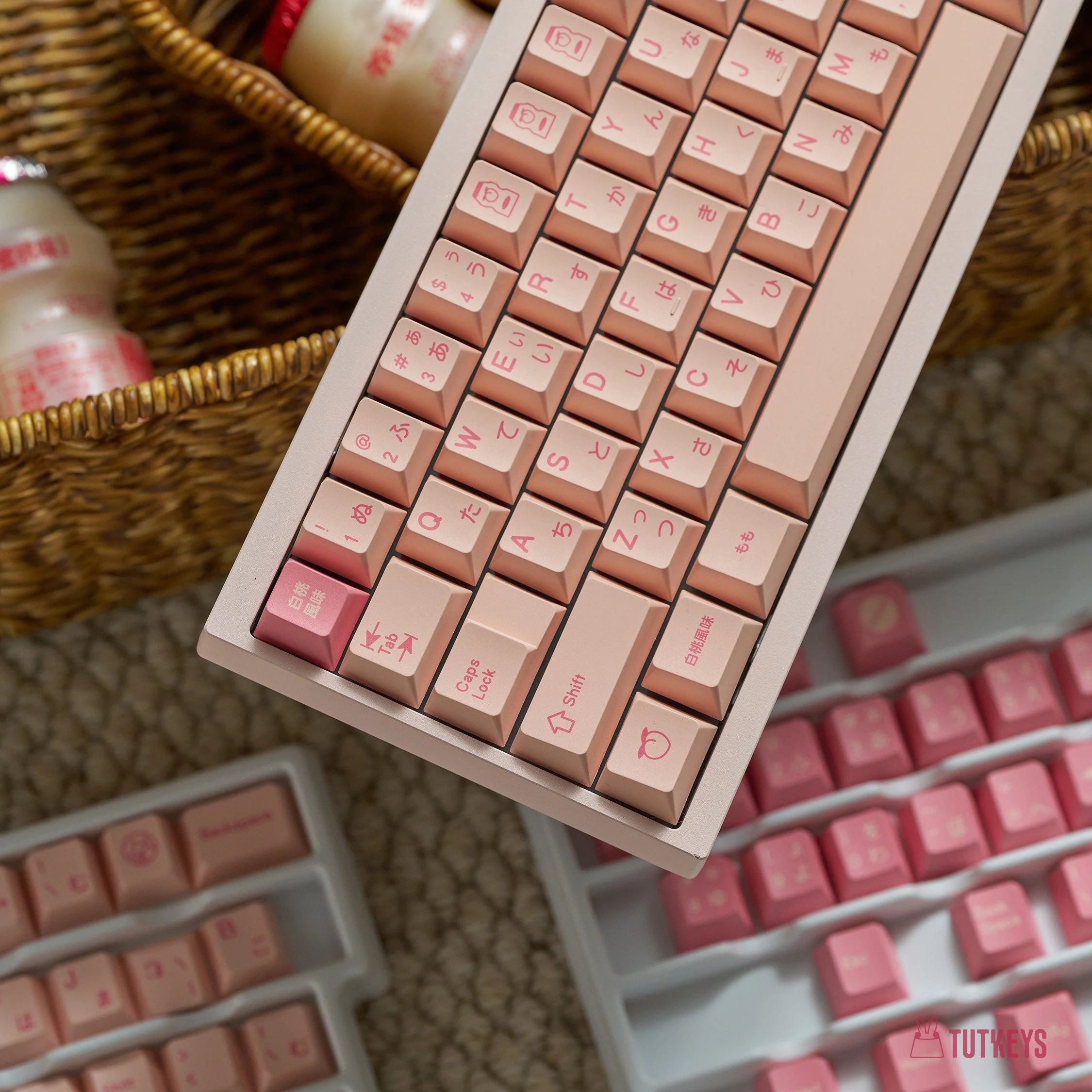 TUTKEYS - Yakeylt Peach PBT Cherry Profile ANSI/ISO Keycap Set - Image 14