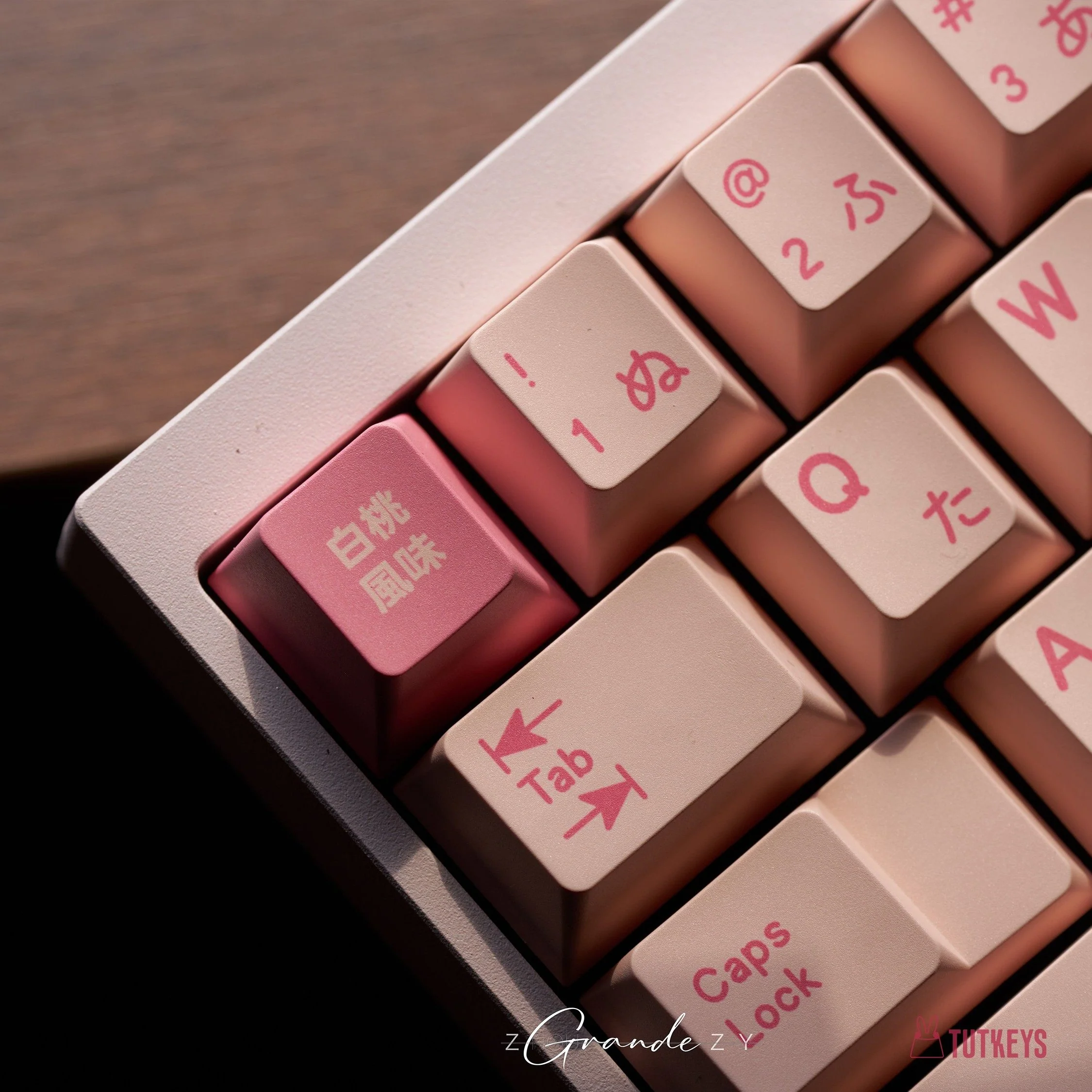 TUTKEYS - Yakeylt Peach PBT Cherry Profile ANSI/ISO Keycap Set - Image 16
