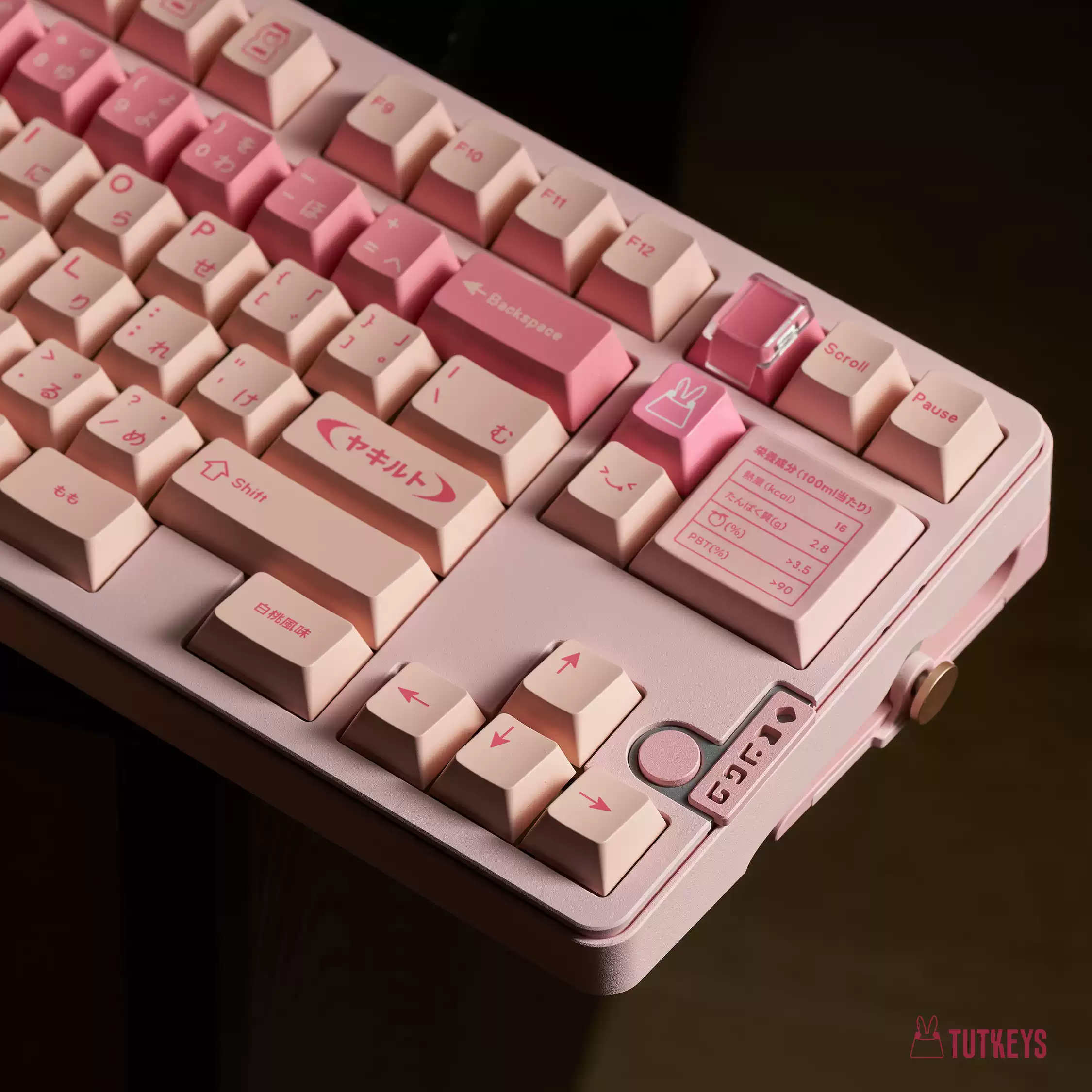 TUTKEYS - Yakeylt Peach PBT Cherry Profile ANSI/ISO Keycap Set - Image 3
