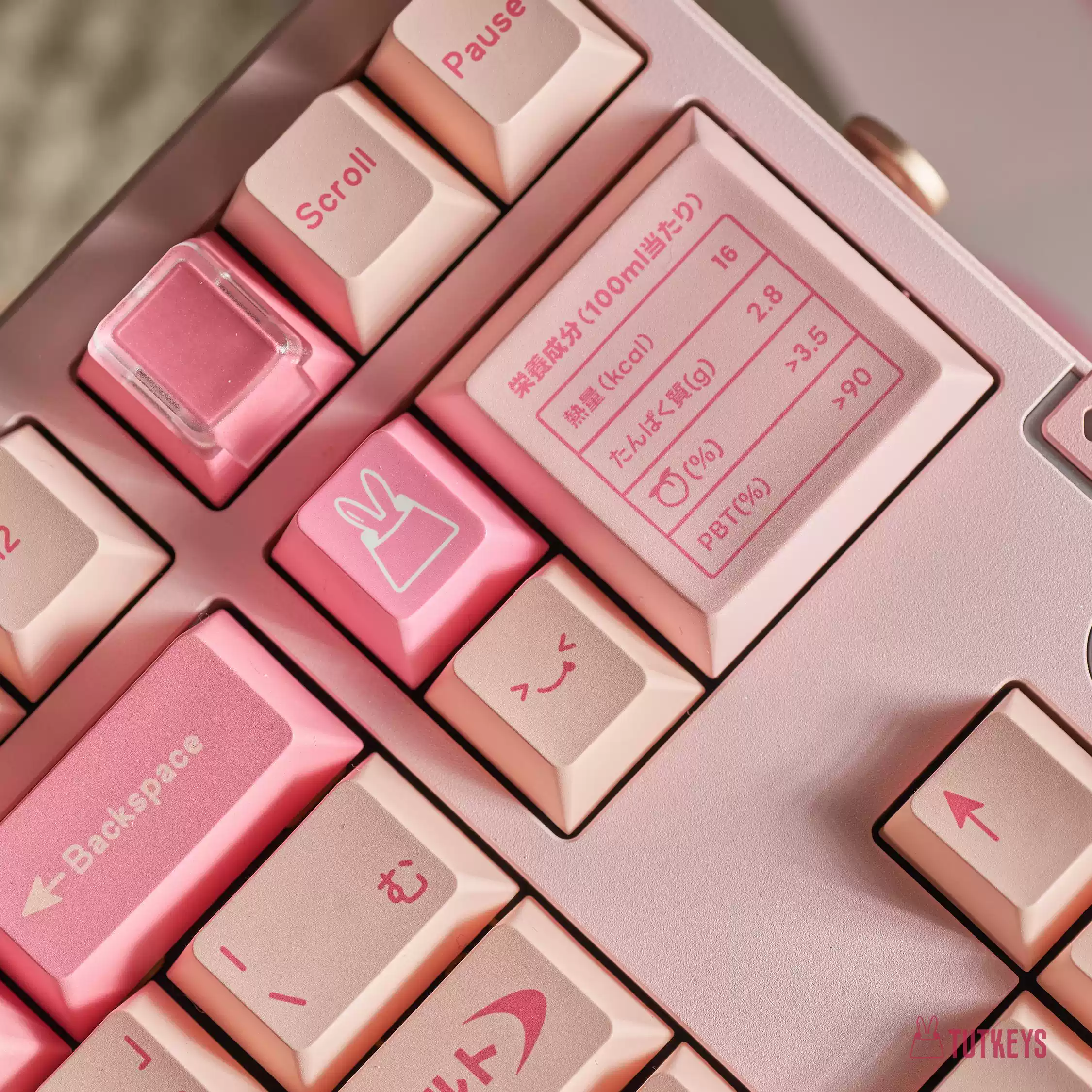 TUTKEYS - Yakeylt Peach PBT Cherry Profile ANSI/ISO Keycap Set - Image 4